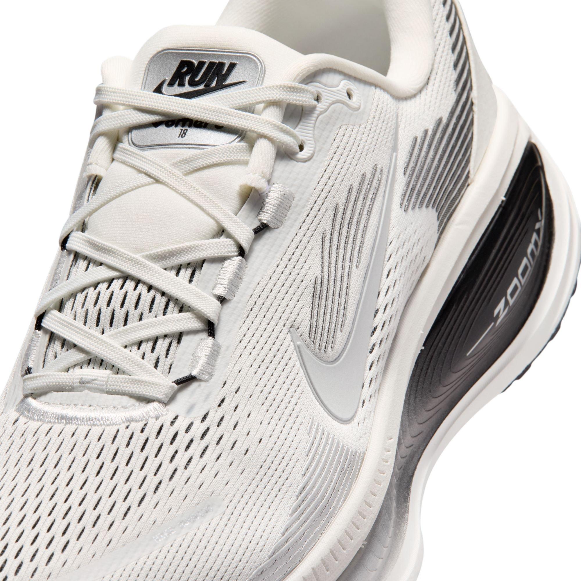 Nike Vomero 18 RR "Summit White/Metallic Silver/Black" Men's Road Running Shoe - WHITE/SILVER Thumbnail View 10