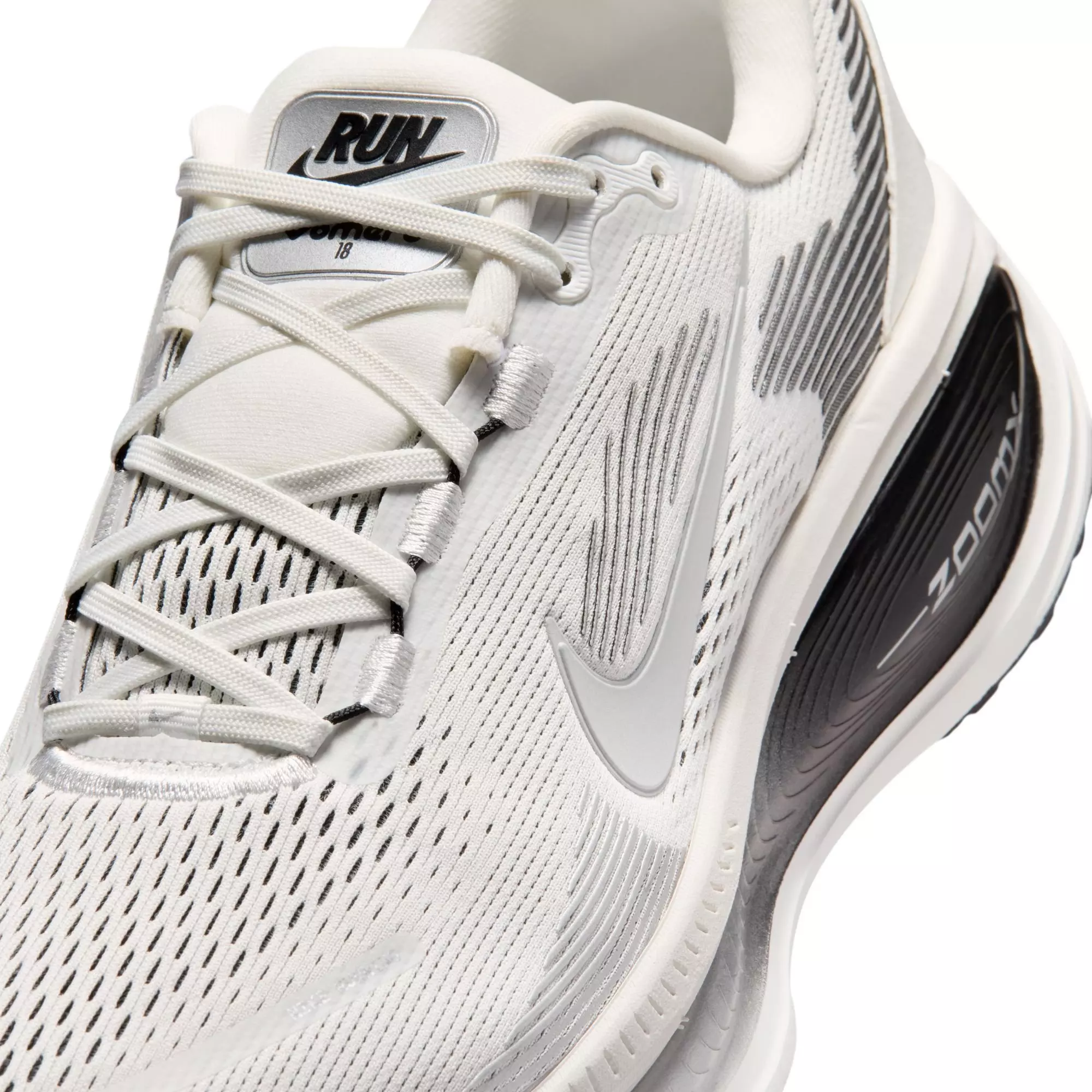 Nike Vomero 18 RR "Summit White/Metallic Silver/Black" Men's Road Running Shoe - WHITE/SILVER