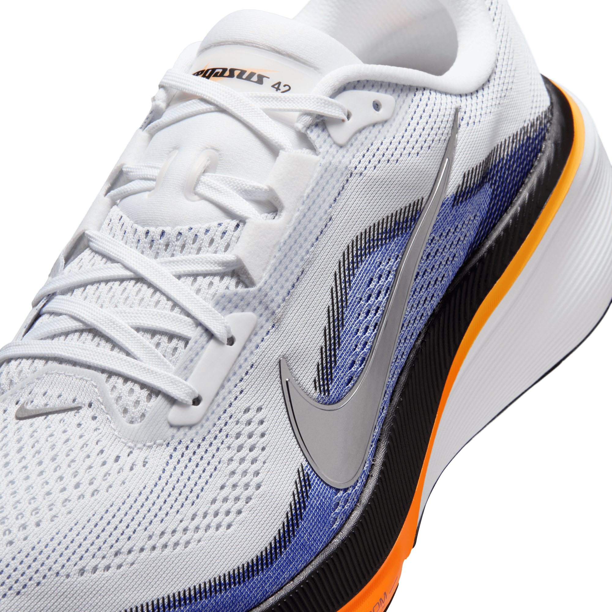 Nike Pegasus 42 "White/Lapis" Men's Road Running Shoe - BLUE/ORANGE Thumbnail View 14