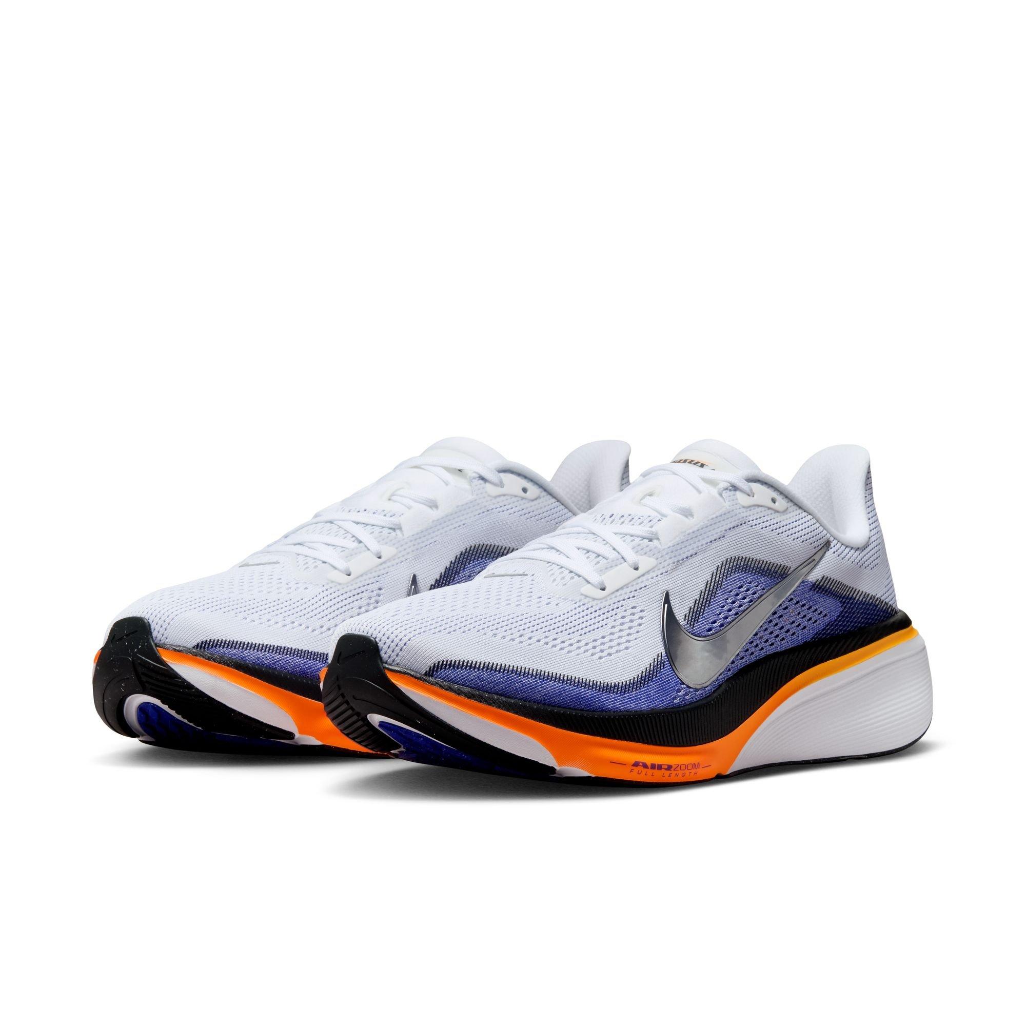 Nike Pegasus 42 "White/Lapis" Men's Road Running Shoe - BLUE/ORANGE Thumbnail View 4
