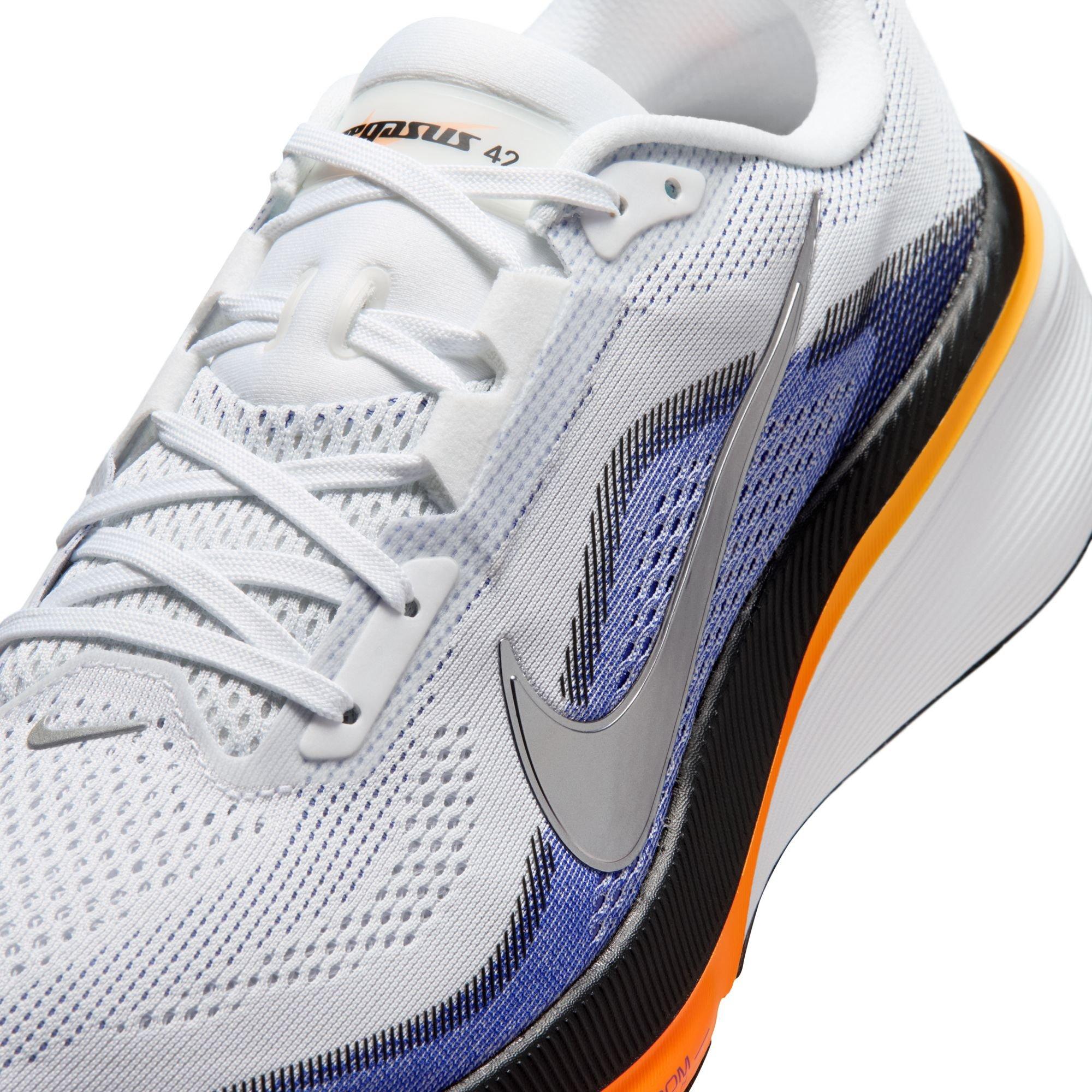 Nike Pegasus 42 "White/Lapis" Men's Road Running Shoe - BLUE/ORANGE Thumbnail View 5