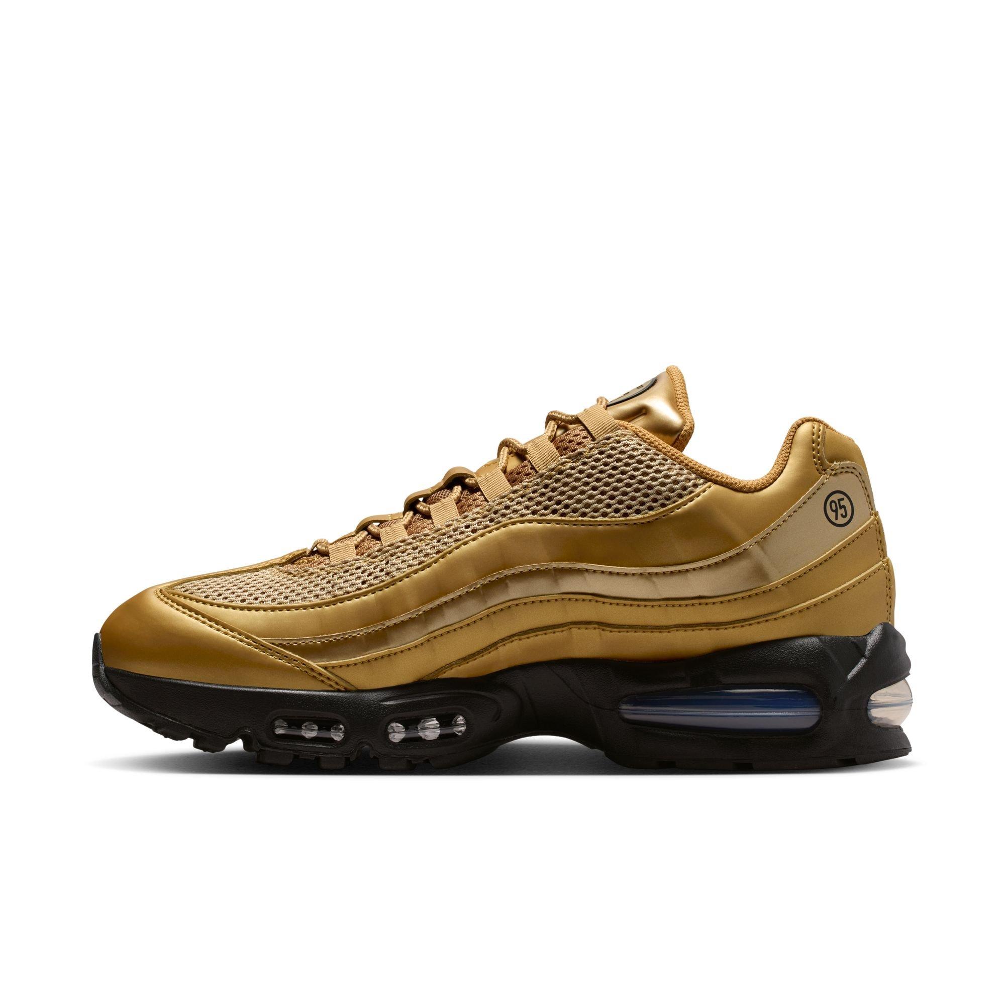 Nike Air Max 95 Big Bubble "Metallic Gold/Black/University Red" Men's Shoe - GOLD/BLACK Thumbnail View 4
