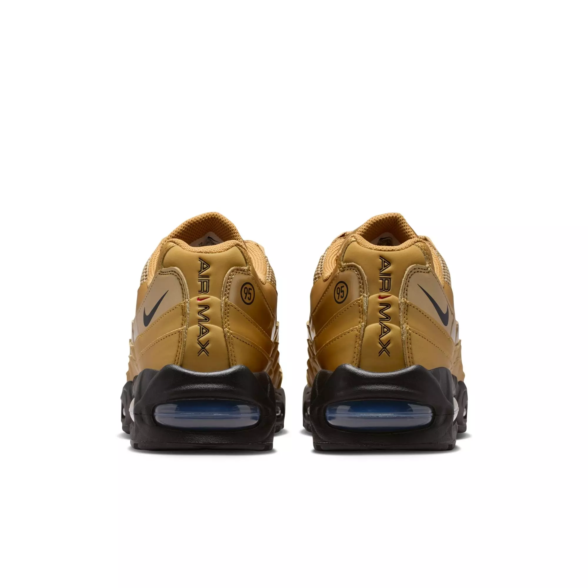 Nike Air Max 95 Big Bubble "Metallic Gold/Black/University Red" Men's Shoe - GOLD/BLACK