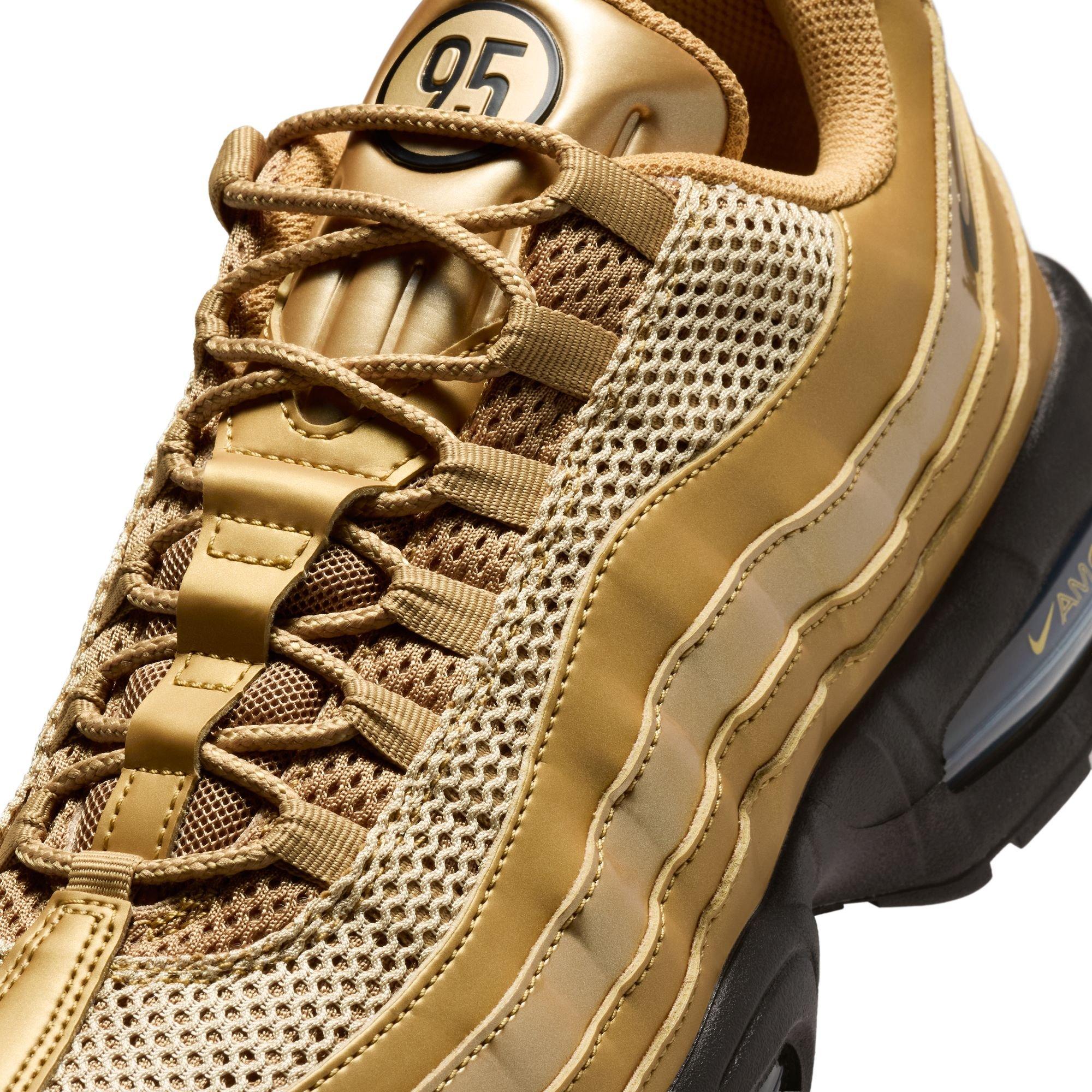 Nike Air Max 95 Big Bubble "Metallic Gold/Black/University Red" Men's Shoe - GOLD/BLACK Thumbnail View 9