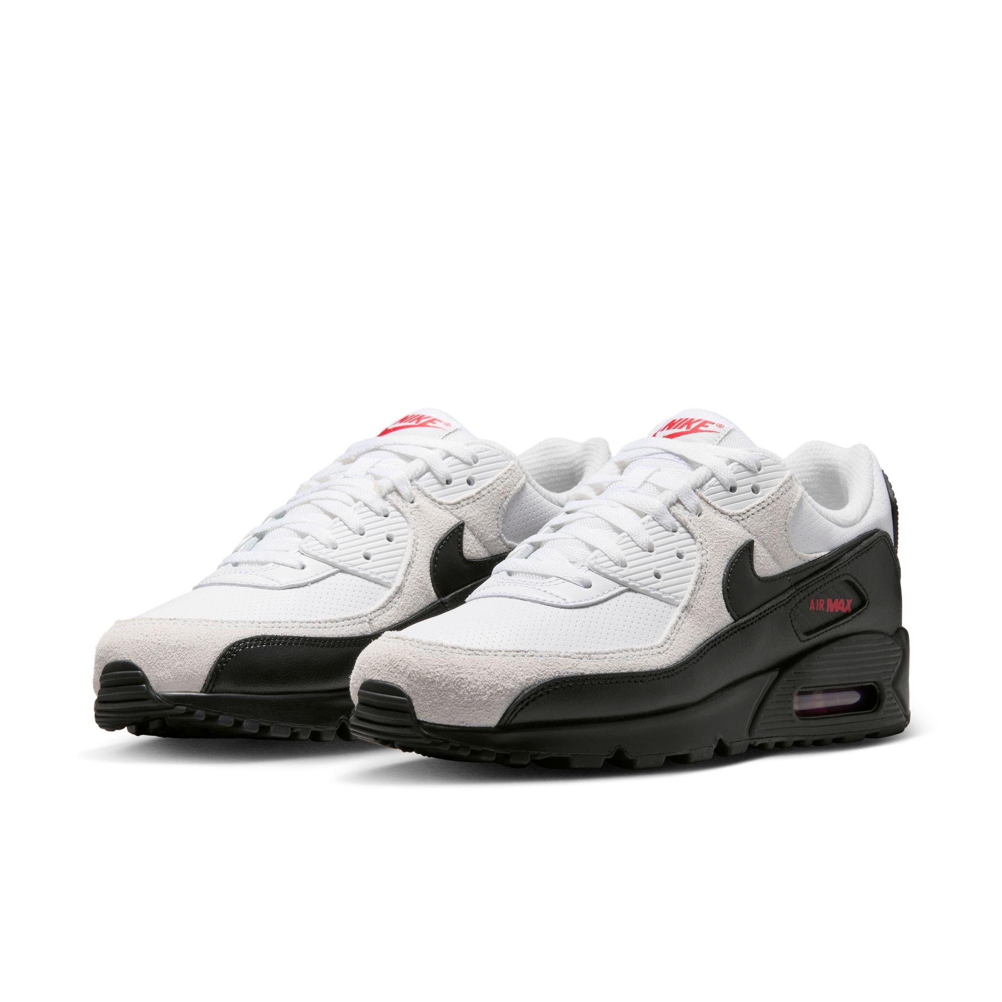 Nike Air Max 90 "White/Black/University Red" Men's Shoe - WHITE/BLACK/RED Thumbnail View 5