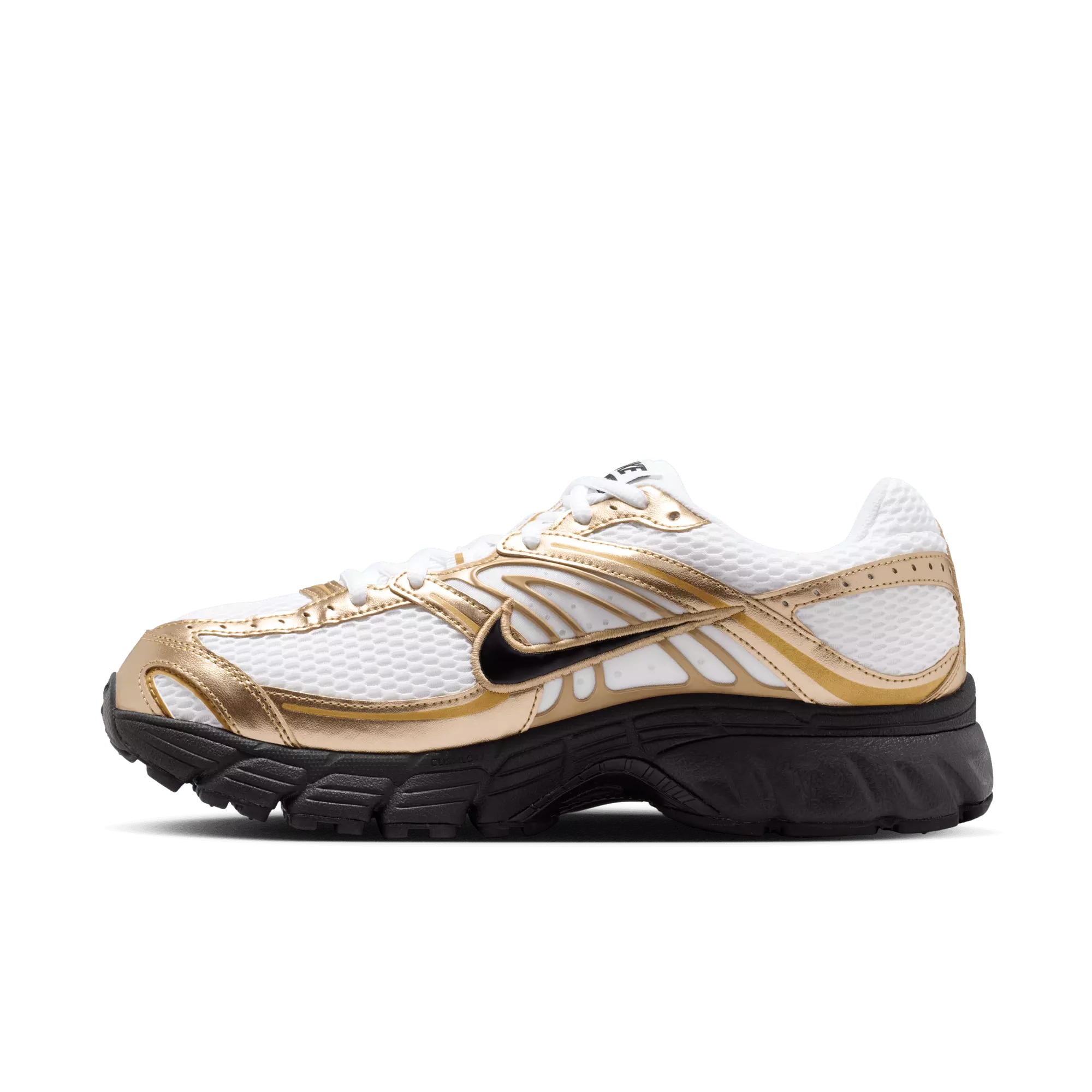 Nike Air Max Moto 2K "White/Black/Metallic Gold" Men's Shoe - WHITE/GOLD