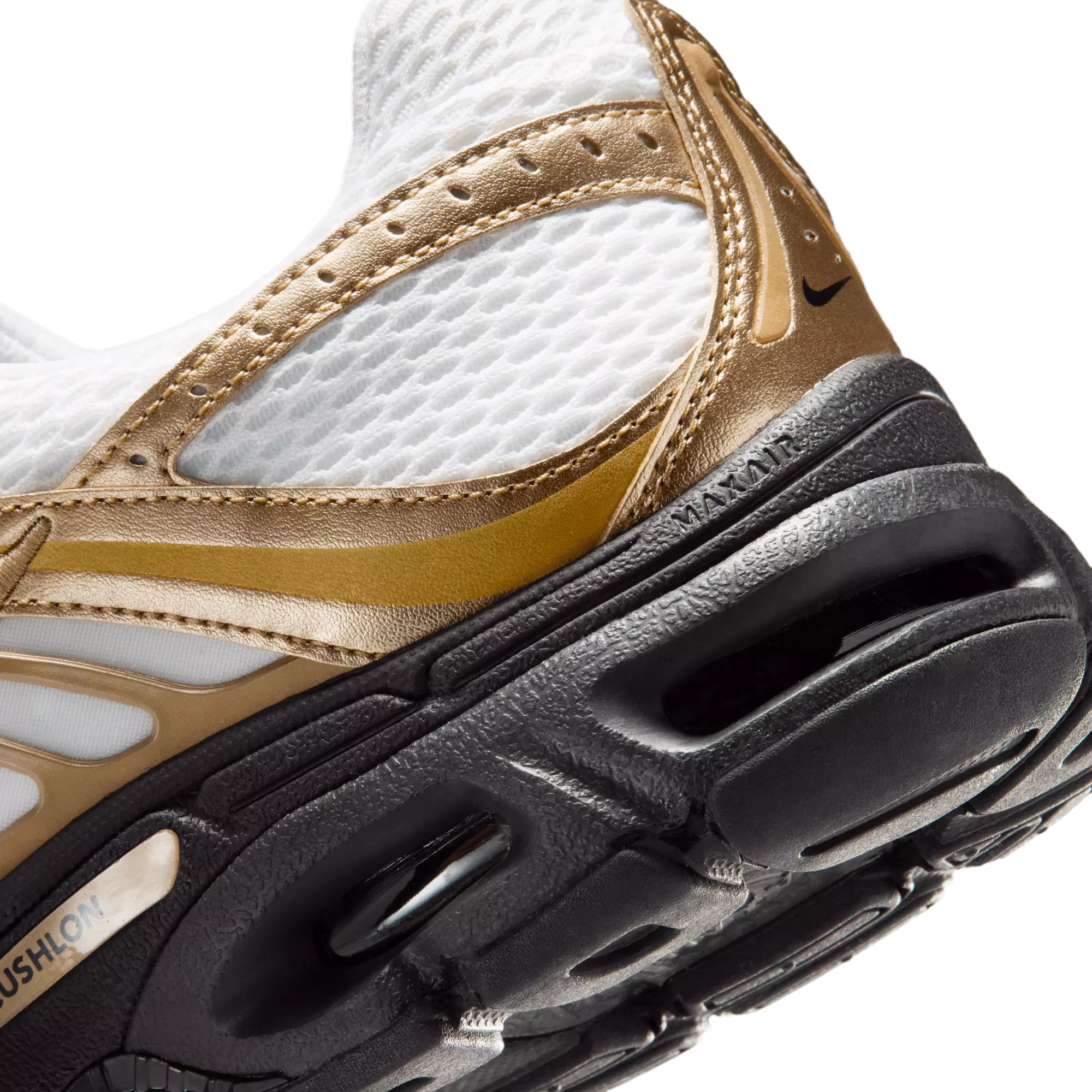 Nike Air Max Moto 2K "White/Black/Metallic Gold" Men's Shoe - WHITE/GOLD