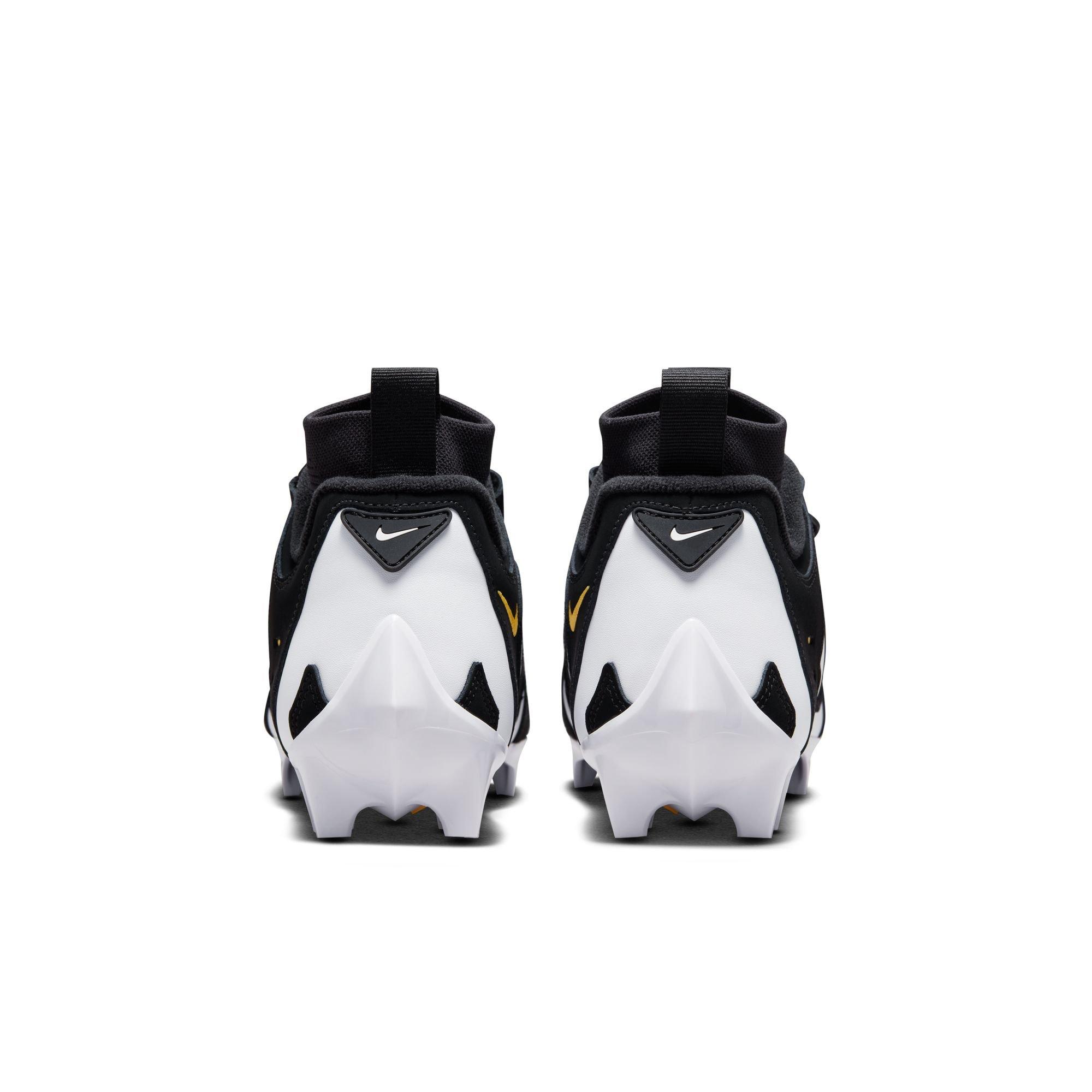 Nike Diamond Turf 96 "Black/White" Men's Football Cleat - BLACK/WHITE/VARSITY MAIZE Thumbnail View 12