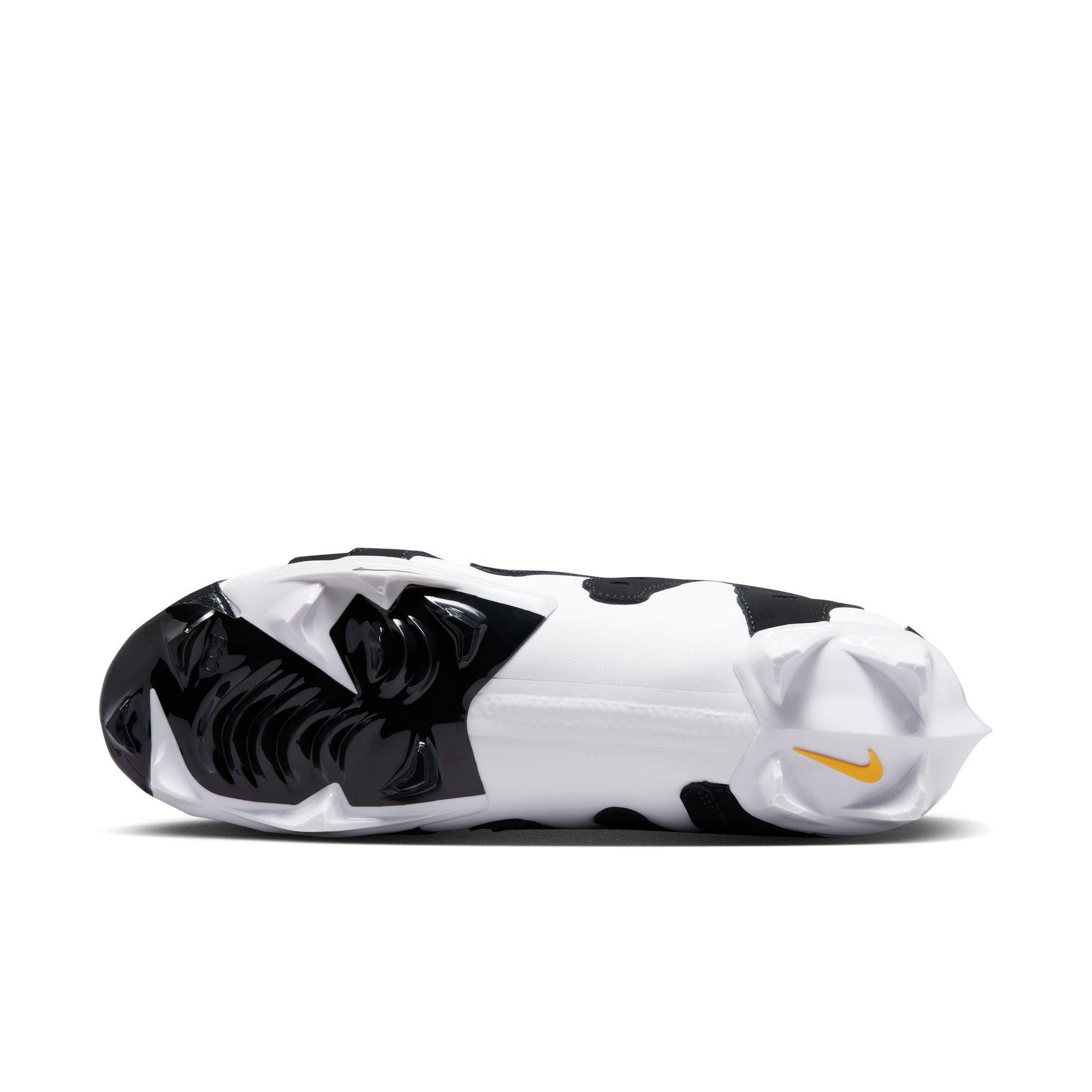 Nike Diamond Turf 96 "Black/White" Men's Football Cleat - BLACK/WHITE/VARSITY MAIZE Thumbnail View 14