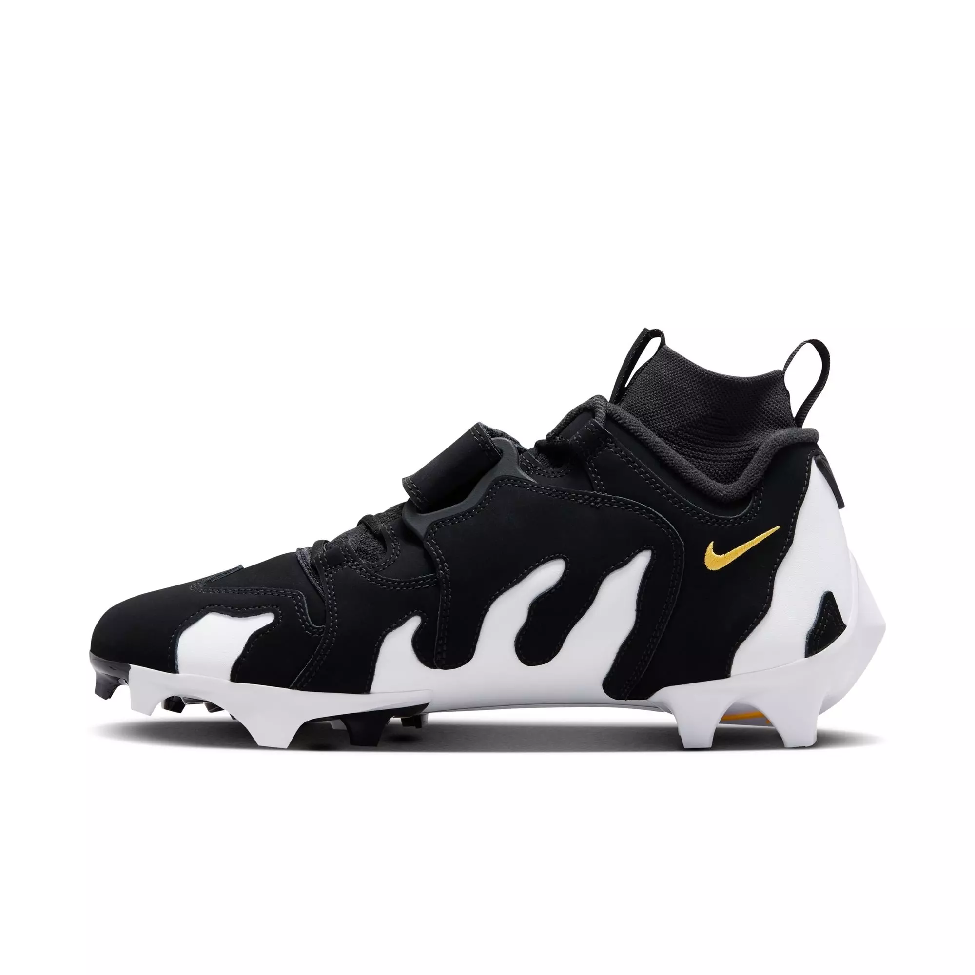 Nike Diamond Turf 96 "Black/White" Men's Football Cleat - BLACK/WHITE/VARSITY MAIZE
