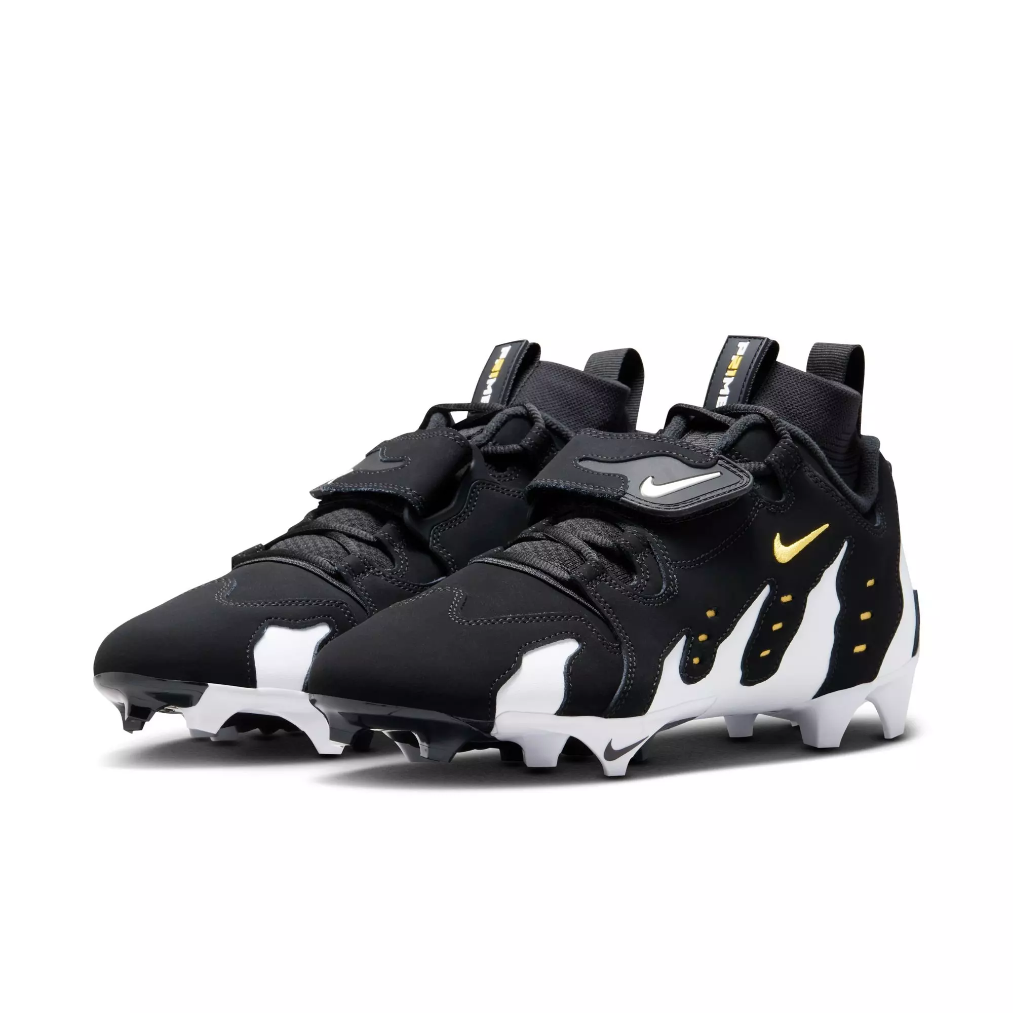 Nike Diamond Turf 96 "Black/White" Men's Football Cleat - BLACK/WHITE/VARSITY MAIZE