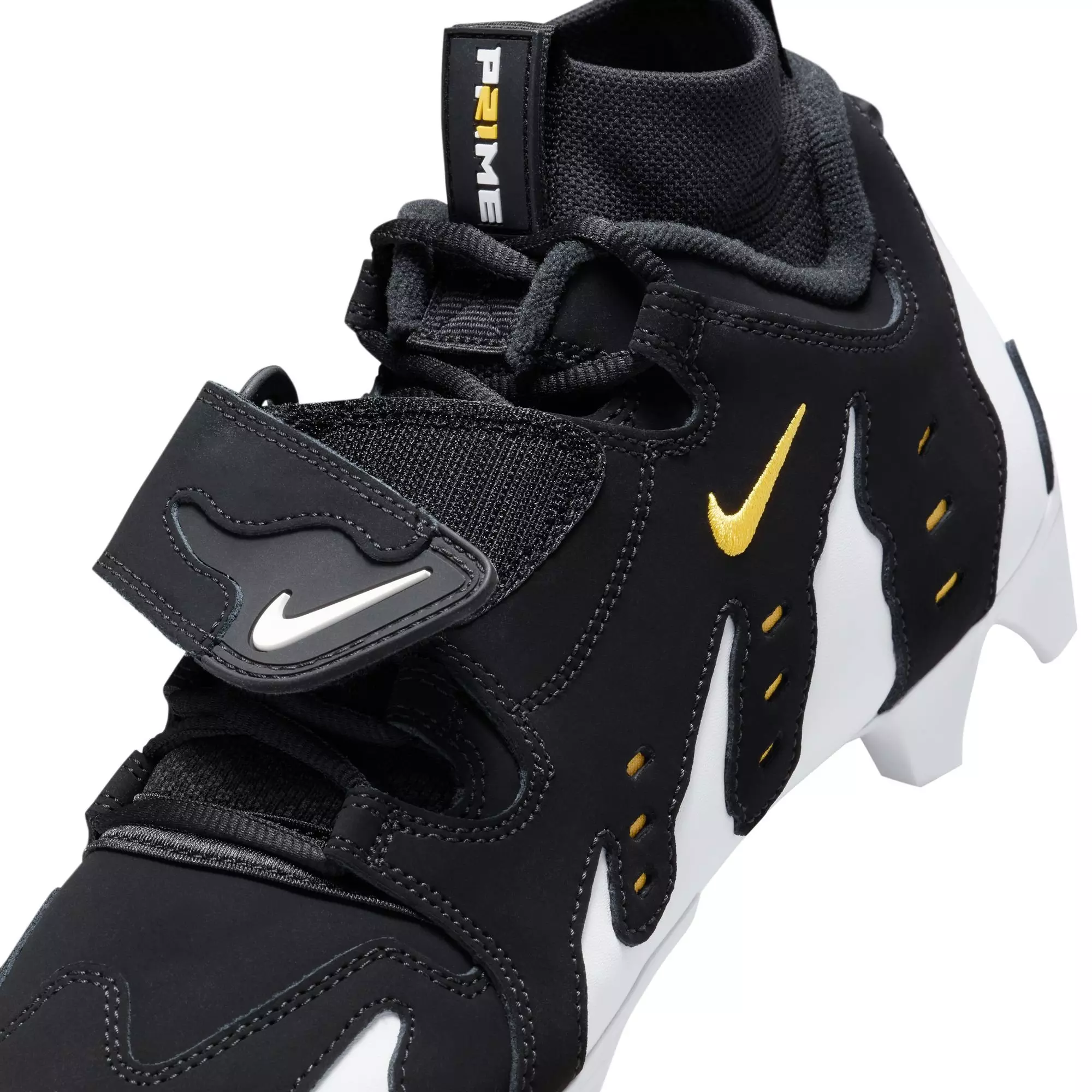 Nike Diamond Turf 96 "Black/White" Men's Football Cleat - BLACK/WHITE/VARSITY MAIZE