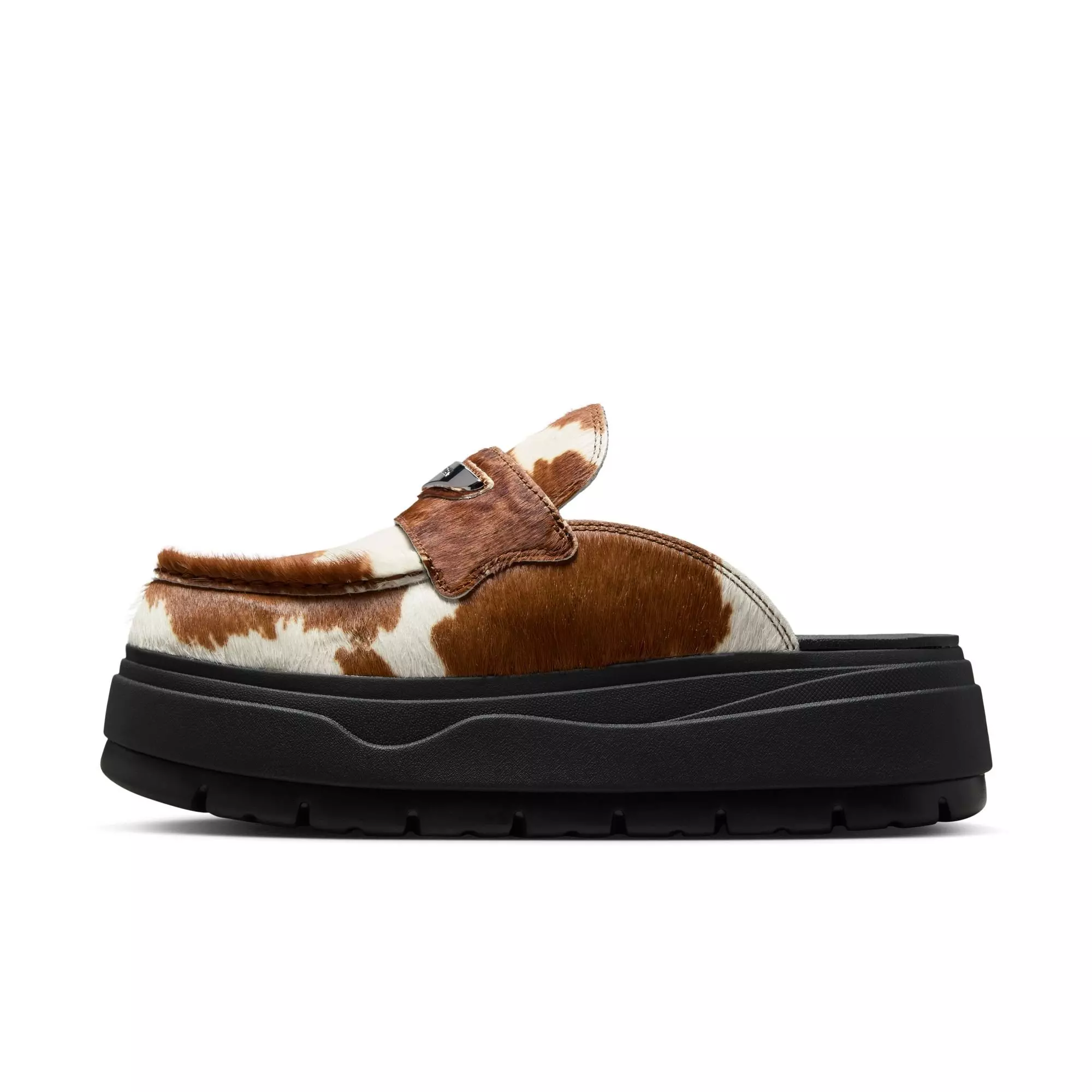 Jordan Air Mule SE "Cow Print" Women's Slide - BROWN/WHITE