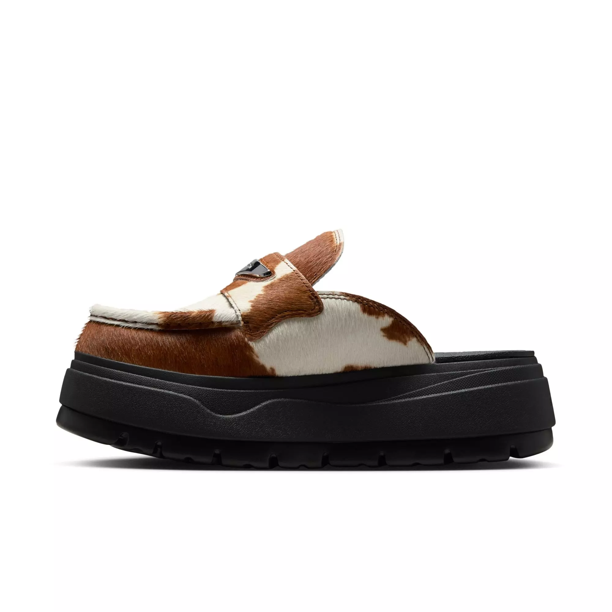 Jordan Air Mule SE "Cow Print" Women's Slide - BROWN/WHITE