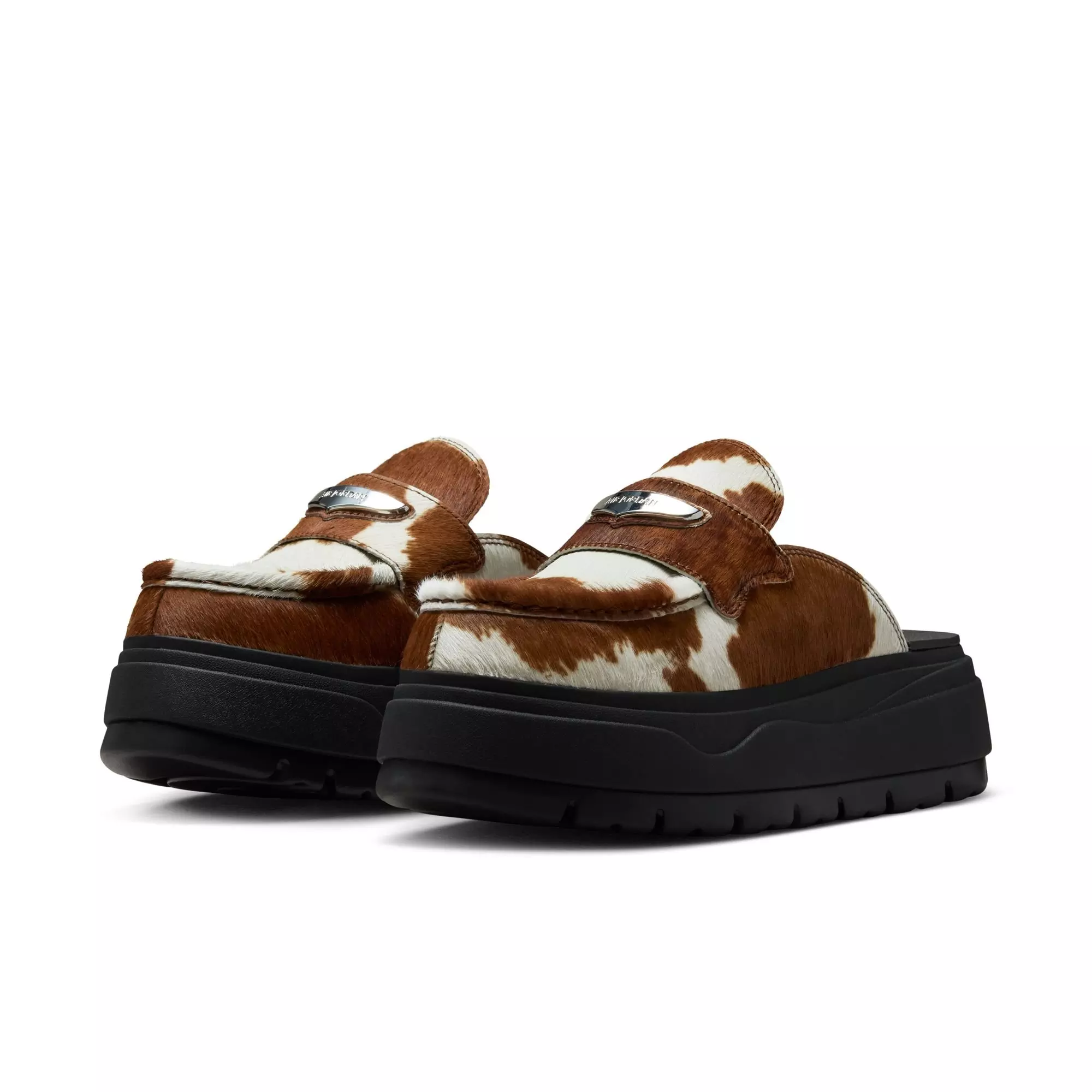 Jordan Air Mule SE "Cow Print" Women's Slide - BROWN/WHITE