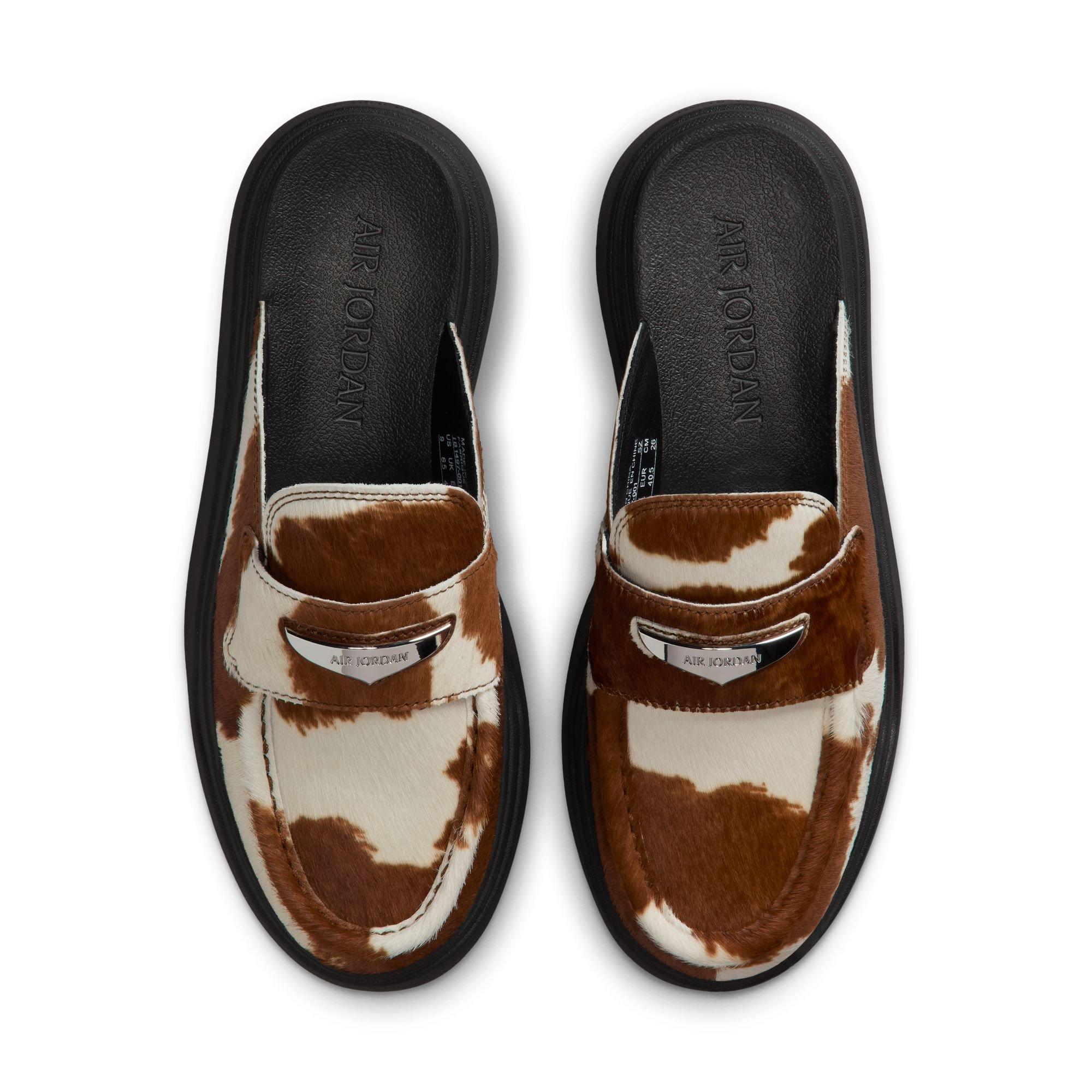 Jordan Air Mule SE "Cow Print" Women's Slide - BROWN/WHITE Thumbnail View 6