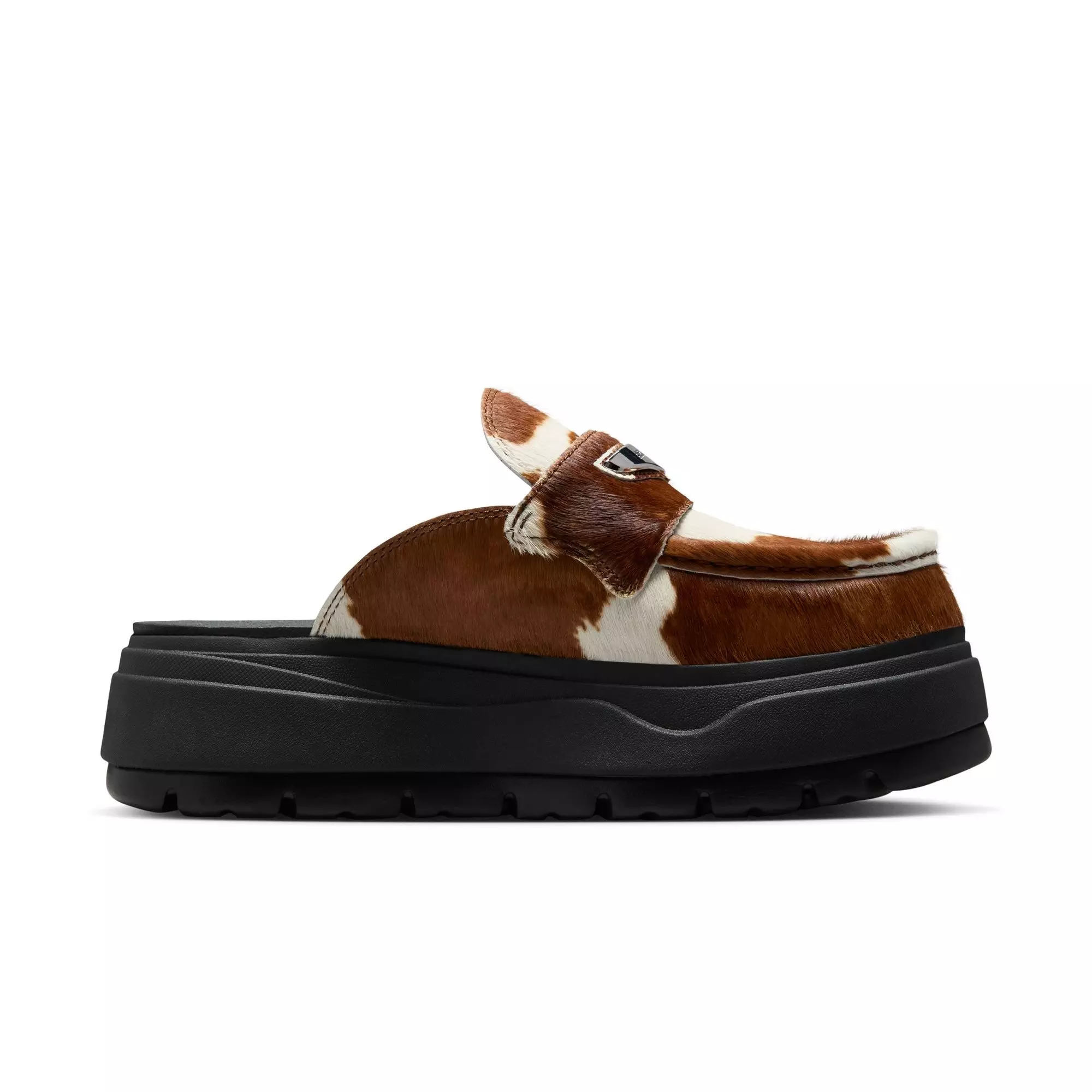 Jordan Air Mule SE "Cow Print" Women's Slide - BROWN/WHITE