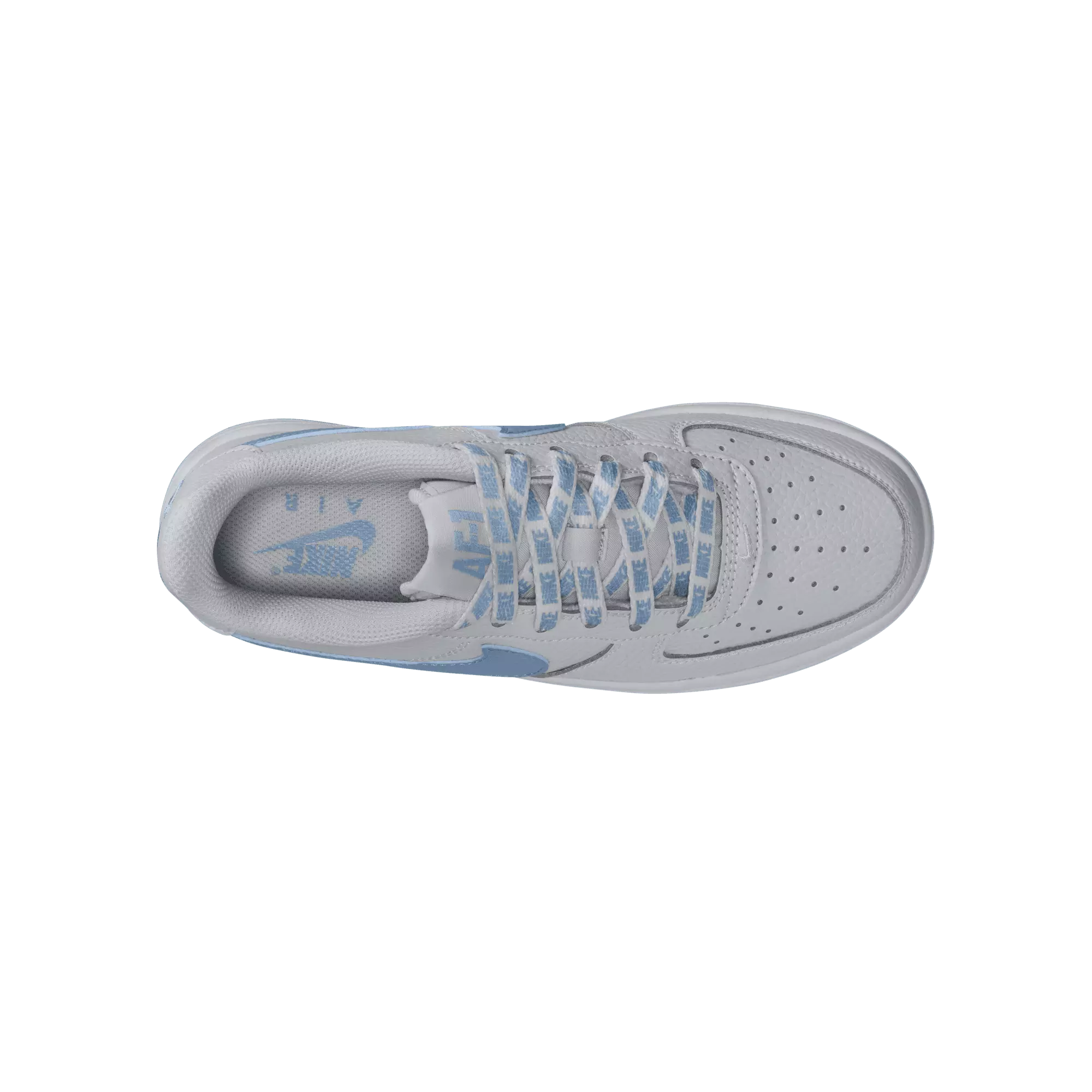 Nike Air Force 1 Low "Wolf Grey/Work Blue" Grade School Boys' Shoe - GREY/BLUE