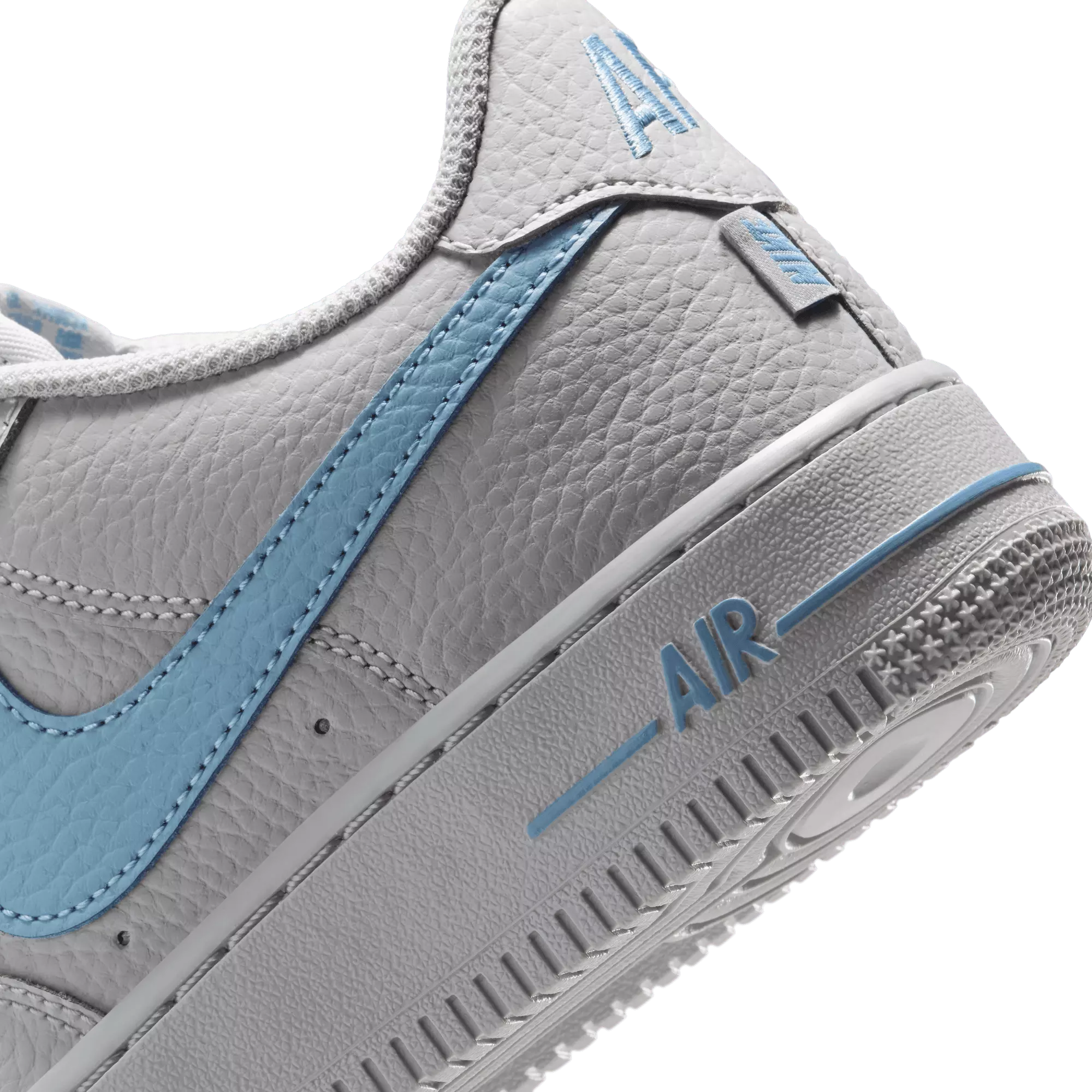 Nike Air Force 1 Low "Wolf Grey/Work Blue" Grade School Boys' Shoe - GREY/BLUE
