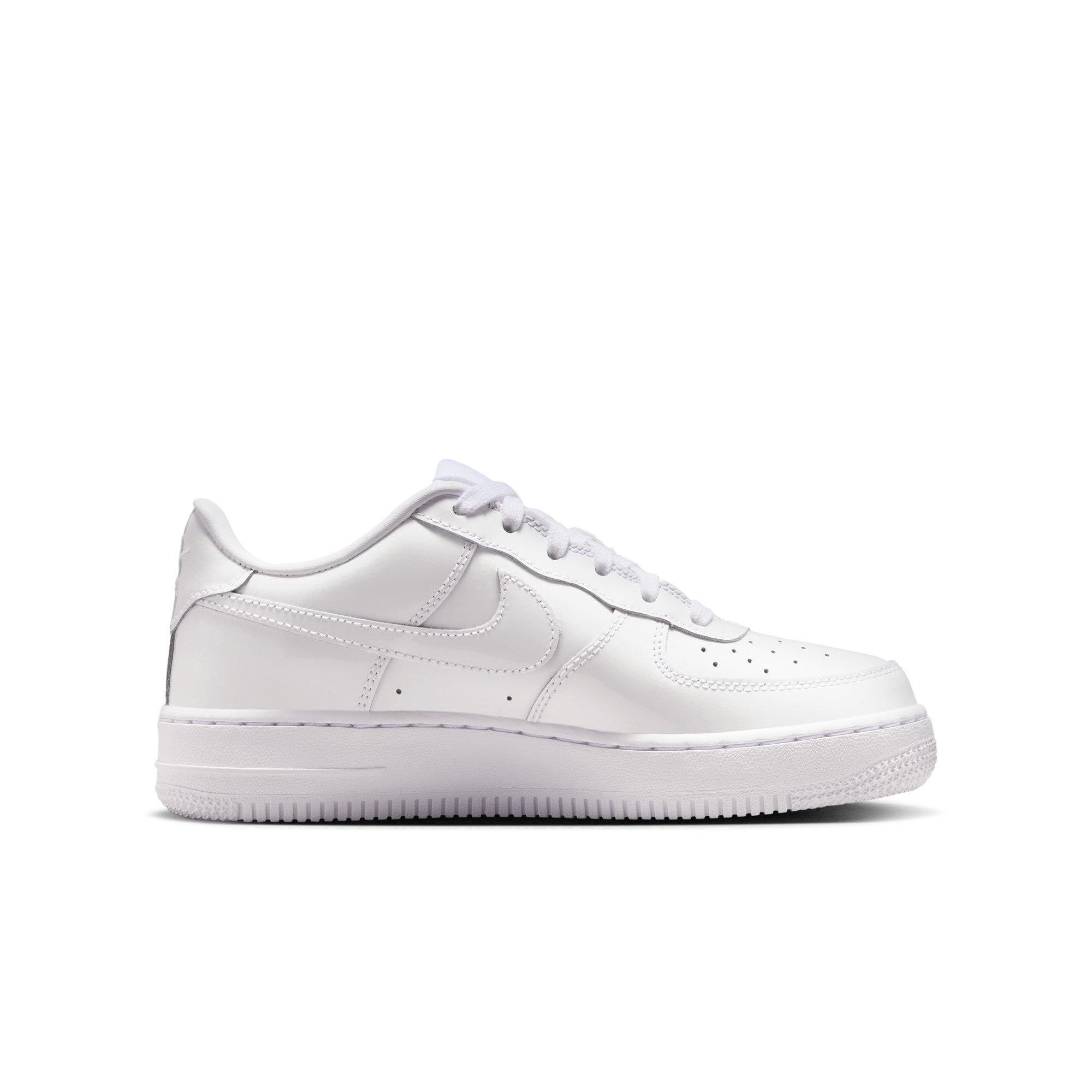 Nike Air Force 1 "White Patent" Grade School Boys' Shoe - WHITE Thumbnail View 2
