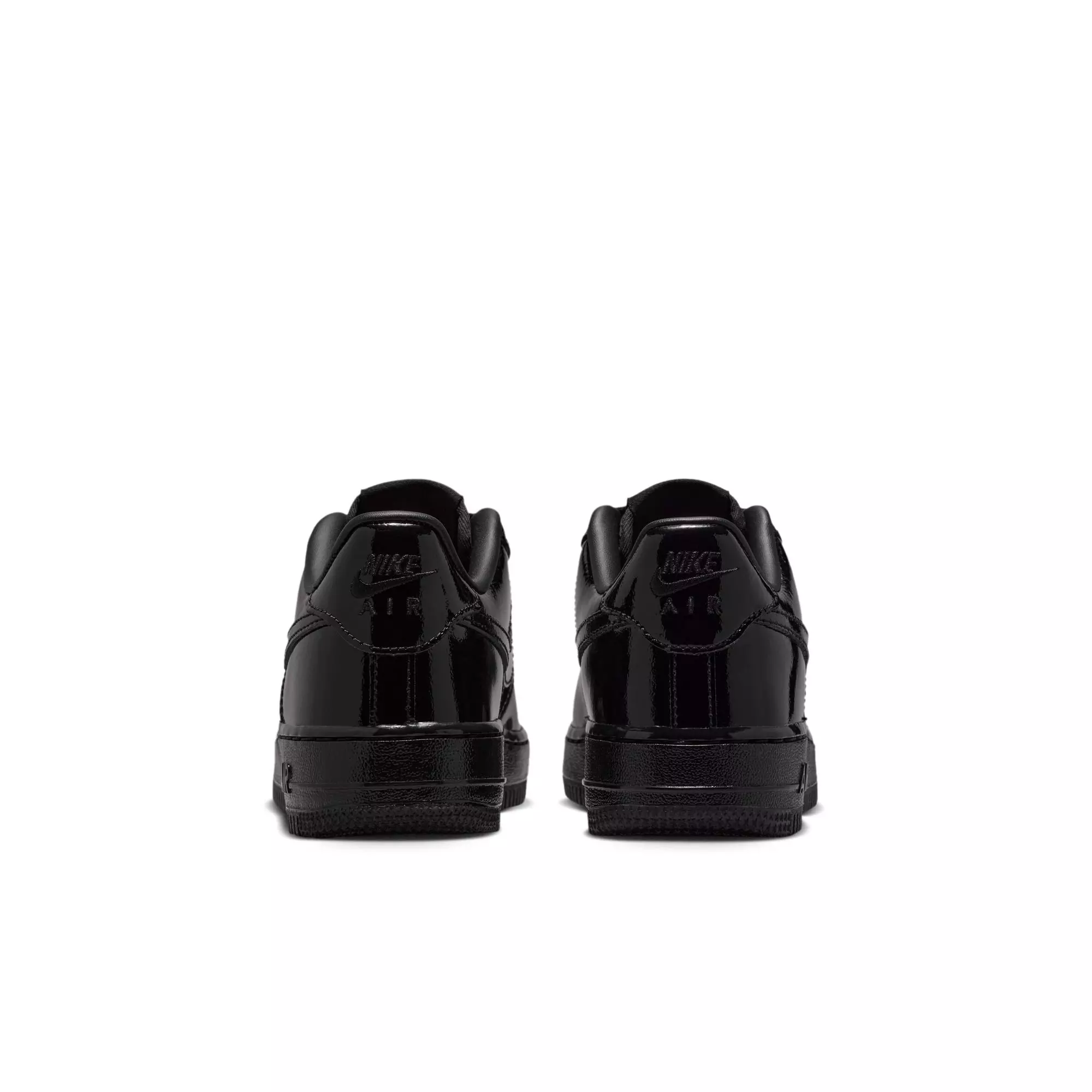 Nike Air Force 1 "Black Patent" Grade School Boys' Shoe - BLACK