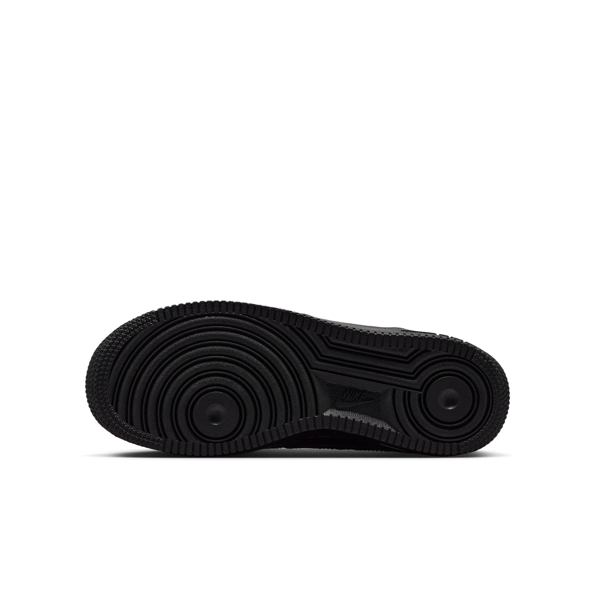 Nike Air Force 1 "Black" Grade School Boys' Shoe - BLACK Thumbnail View 8
