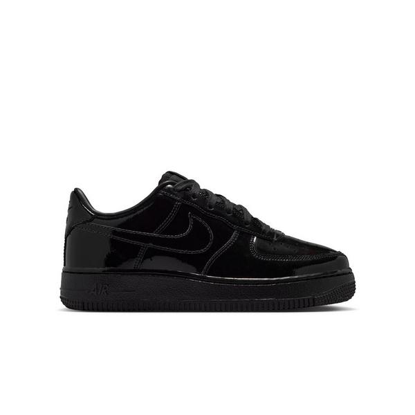 Nike Air Force 1 "Black Patent" Grade School Boys' Shoe