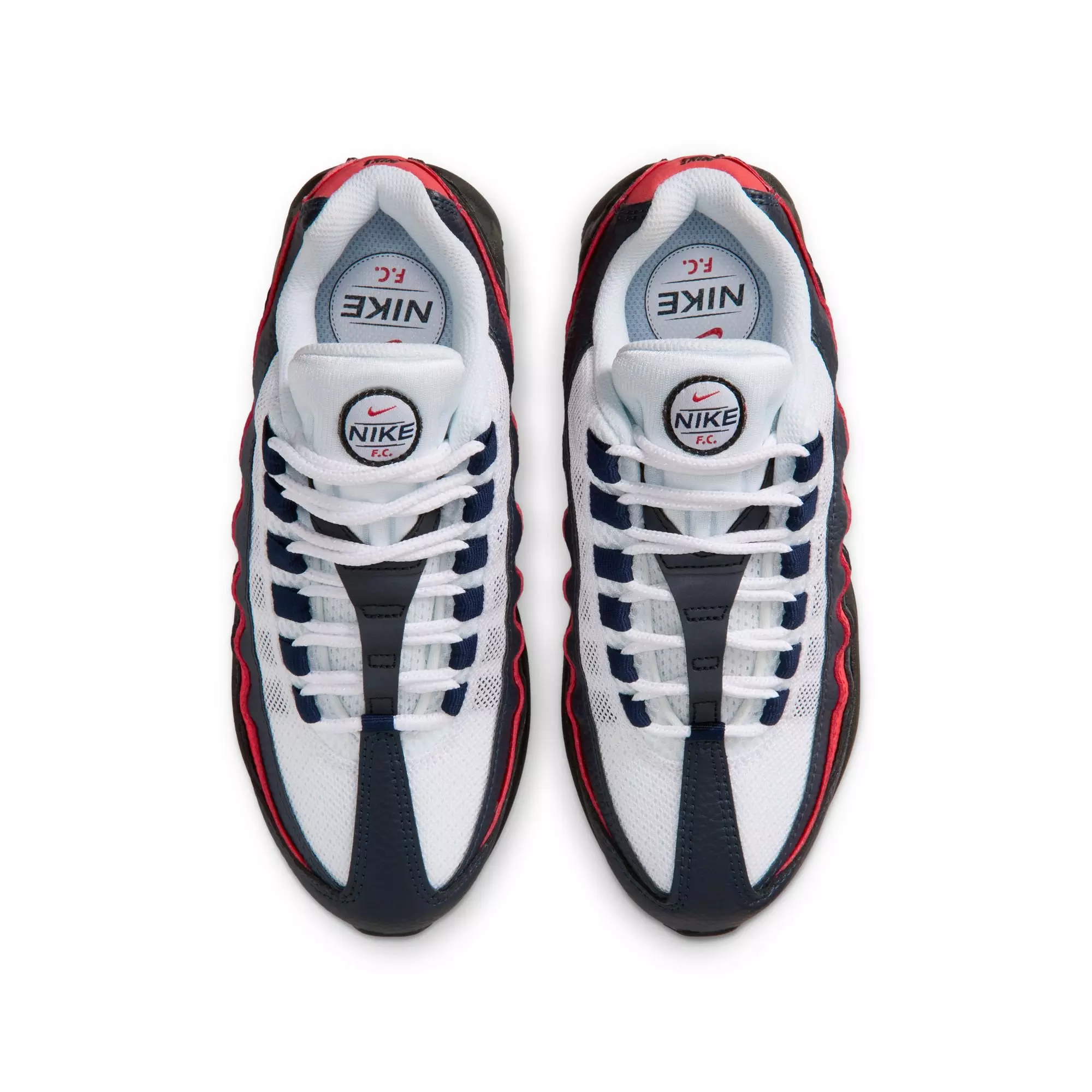 Nike Air Max 95 LTR SE "Big Bubble" Grade School Kids' Shoe - OBSIDIAN/METALLIC GOLD/CHALLENGE RED