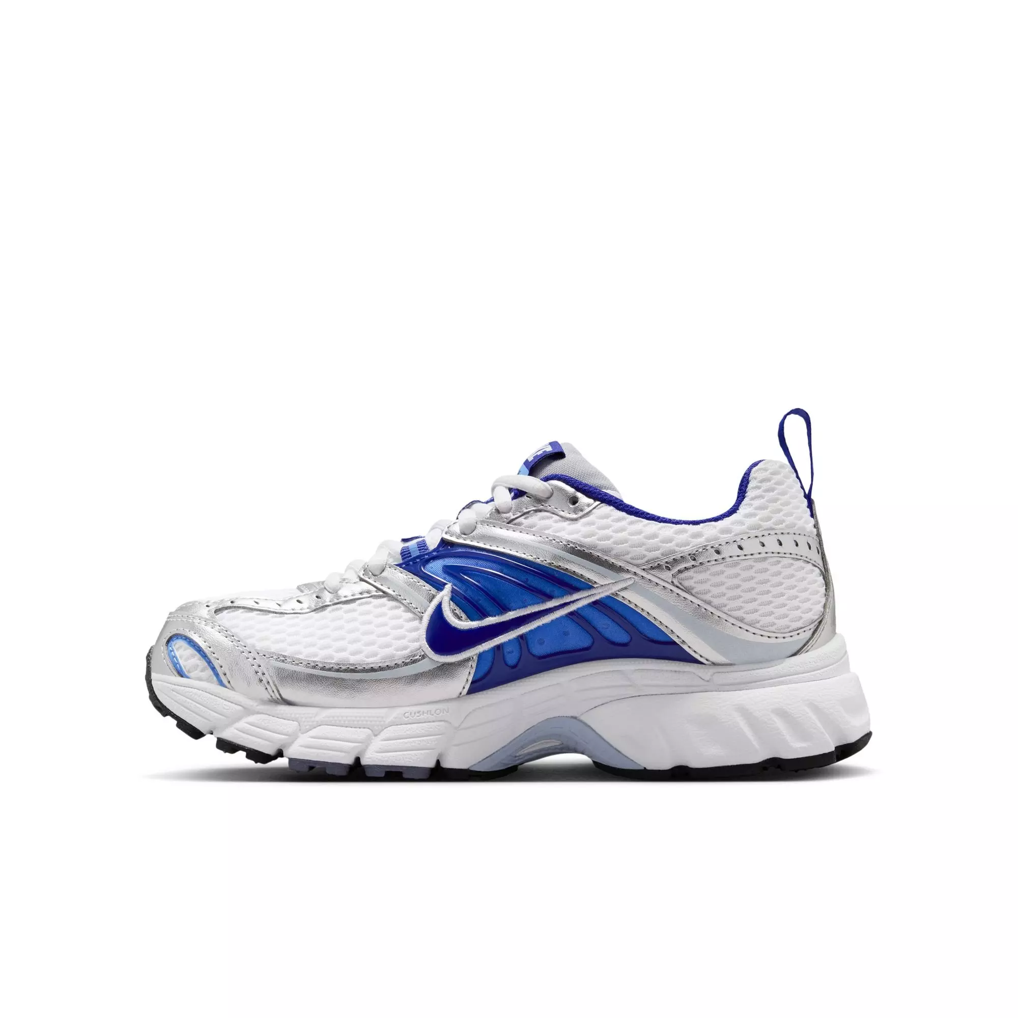 Nike Air Max Moto 2K "White/Concord/Wolf Grey/Royal Pulse" Grade School Boys' Shoe - GREY/BLUE