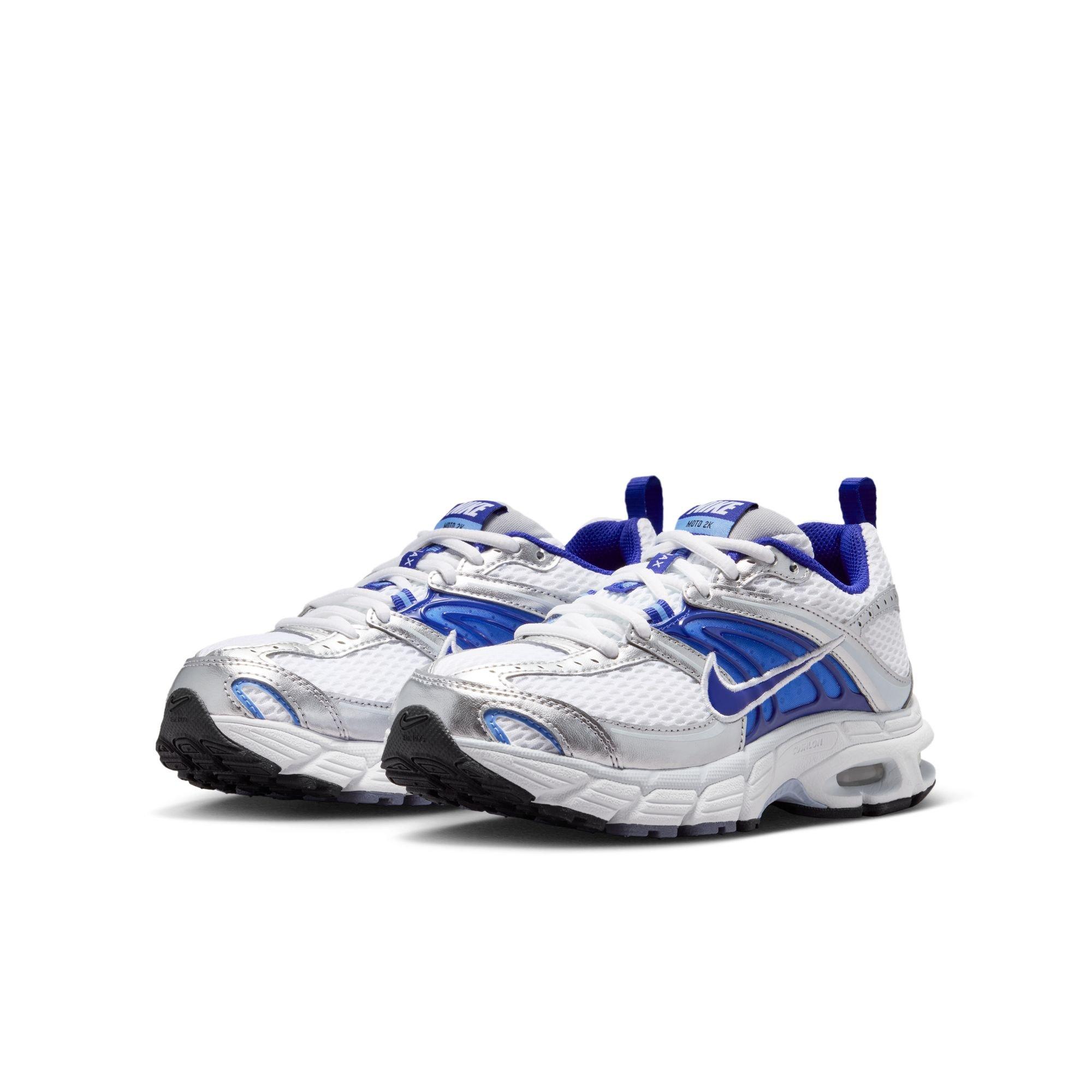 Nike Air Max Moto 2K Grade School Boys' "White/Concord/Wolf Grey/Royal Pulse" Shoe