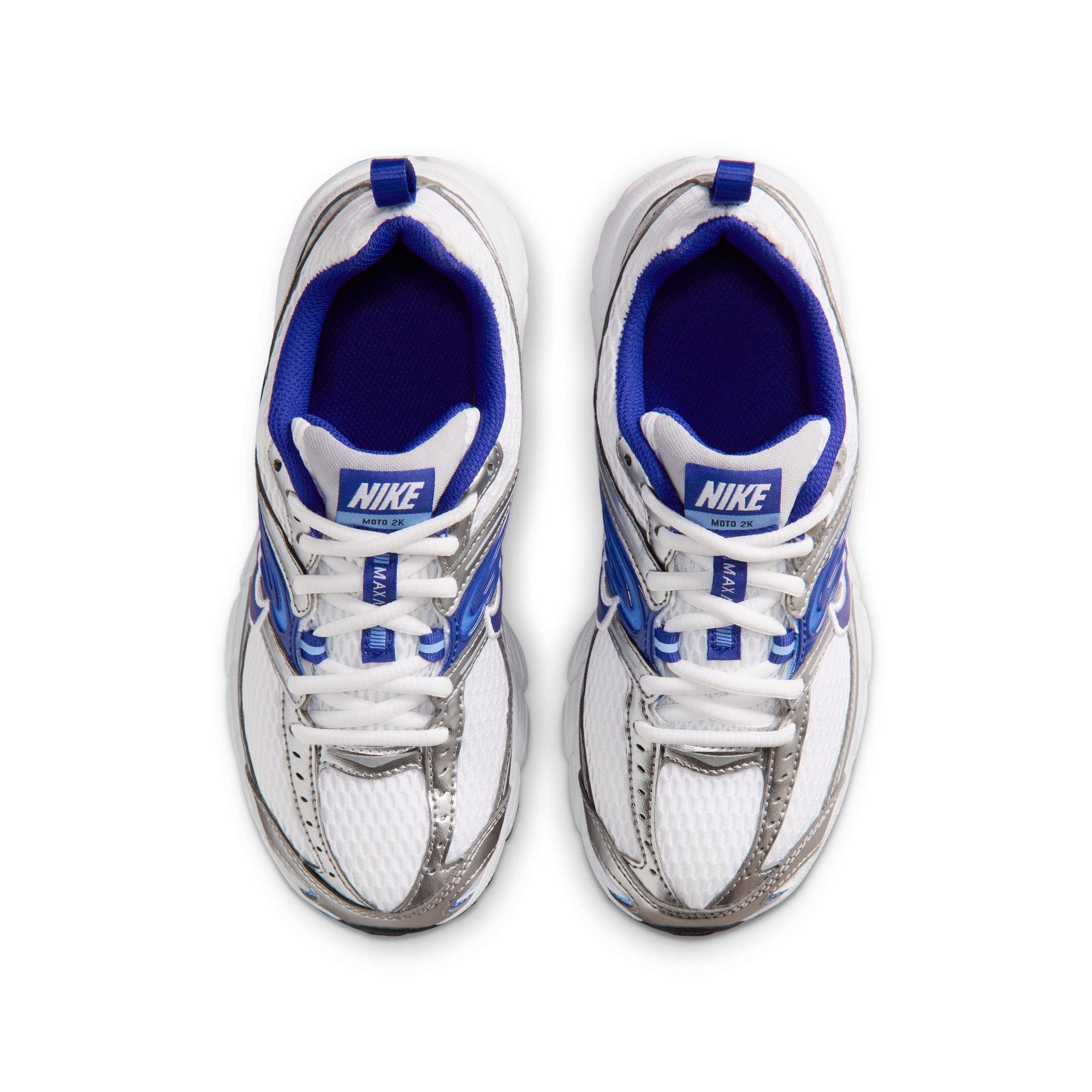 Nike Air Max Moto 2K Grade School Boys' "White/Concord/Wolf Grey/Royal Pulse" Shoe