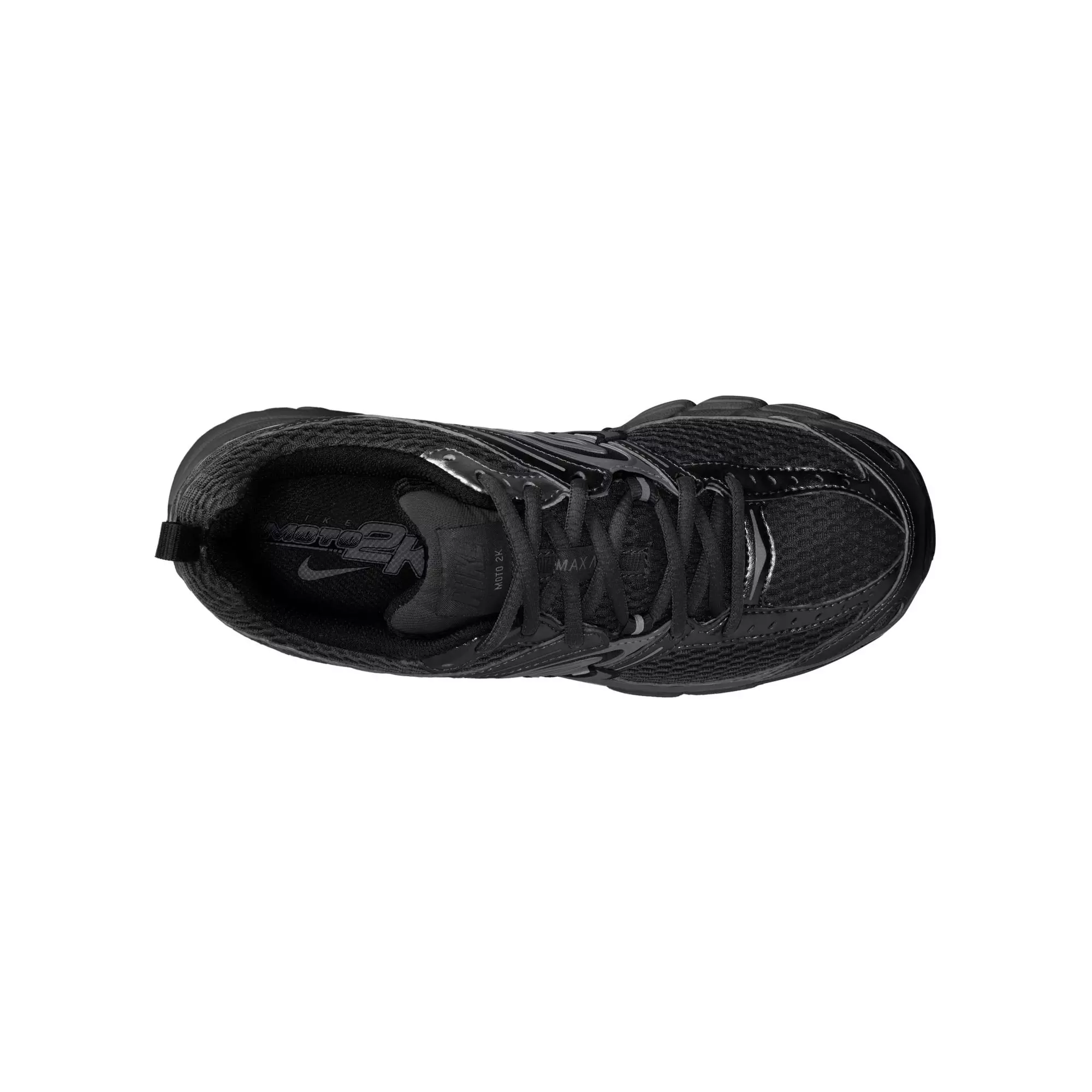 Nike Air Max Moto 2K "Black/Dk Smoke Grey/Mtlc Dark Grey" Grade School Boys' Shoe - BLACK/GREY