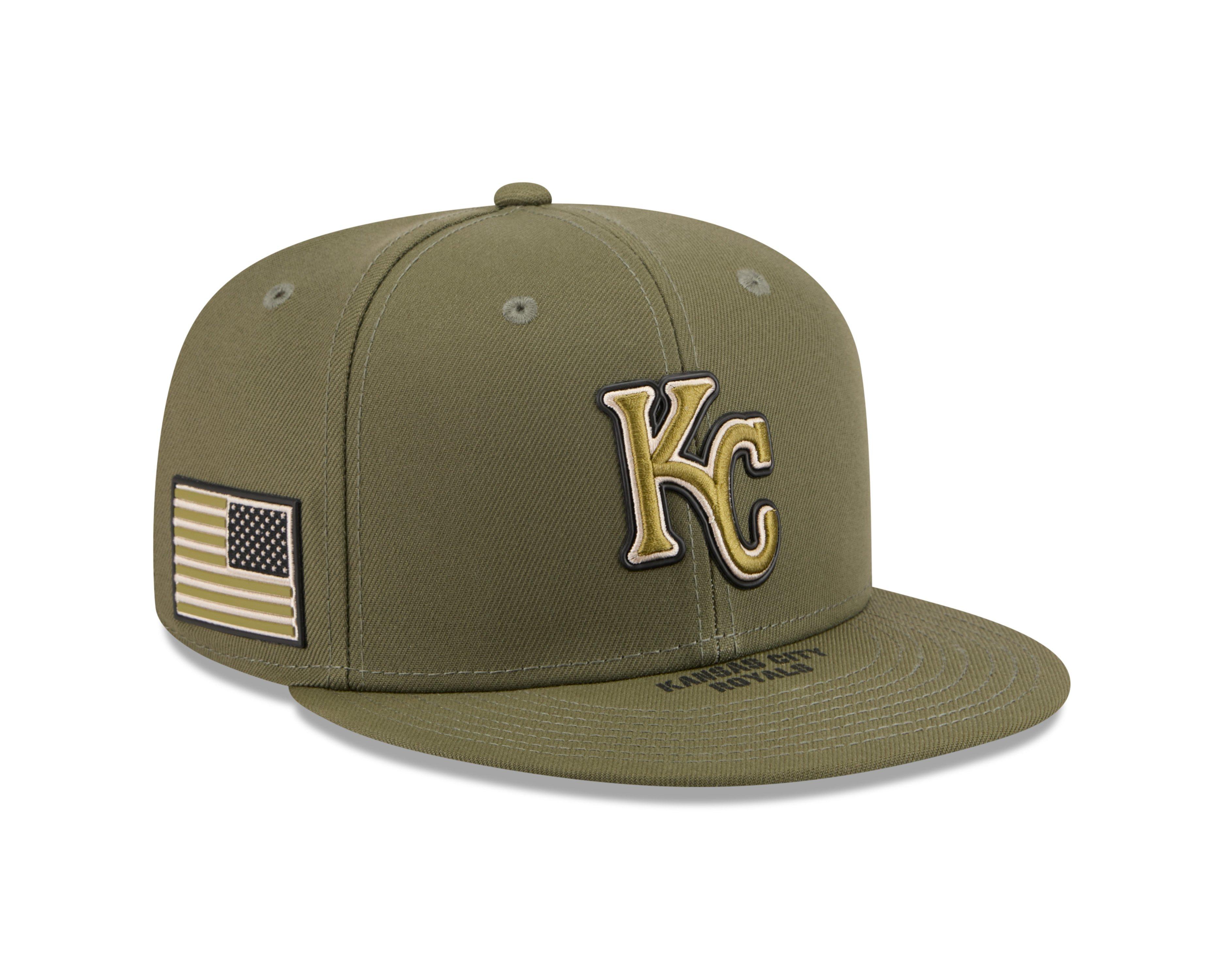 New Era Kansas City Royals 9FIFTY Armed Forces Green Snapback Hat