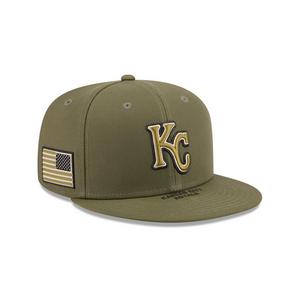 New Era Kansas City Royals 9FIFTY Armed Forces Snapback Hat-Green