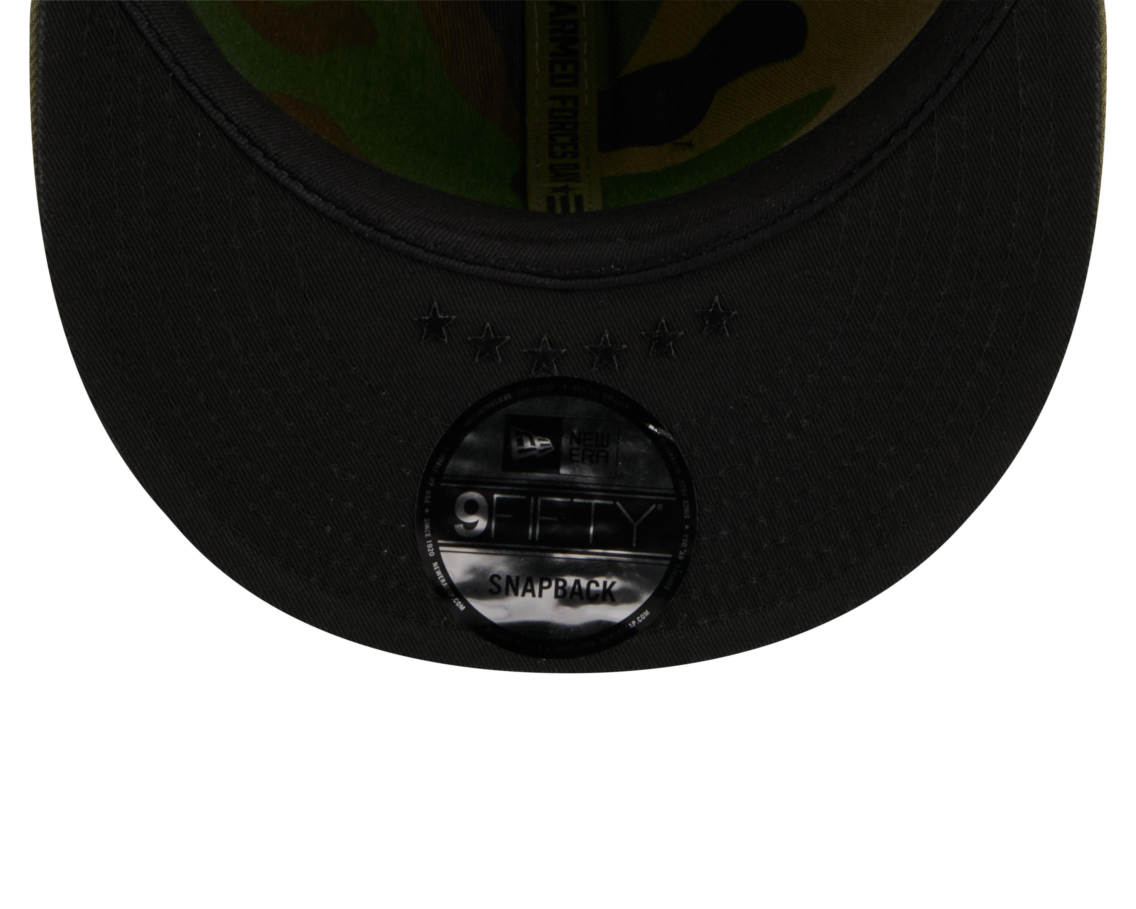 New Era Kansas City Royals 9FIFTY Armed Forces Snapback Hat-Green - GREEN Thumbnail View 7