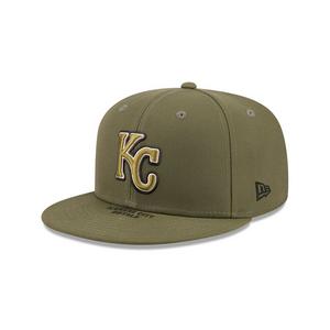 New Era Kansas City Royals 9FIFTY Armed Forces Snapback Hat-Green