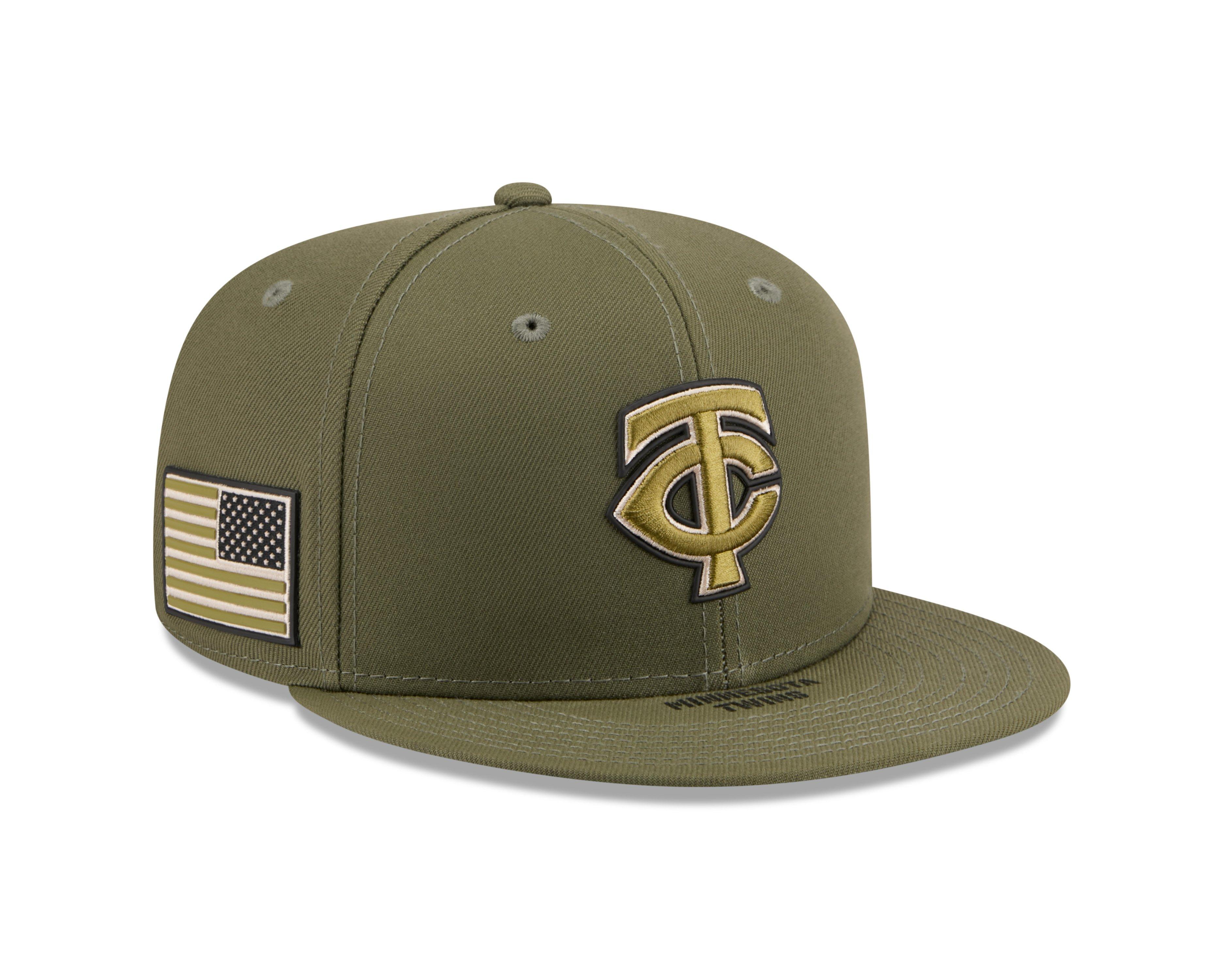 New Era Minnesota Twins 9FIFTY Armed Forces Green Snapback Hat