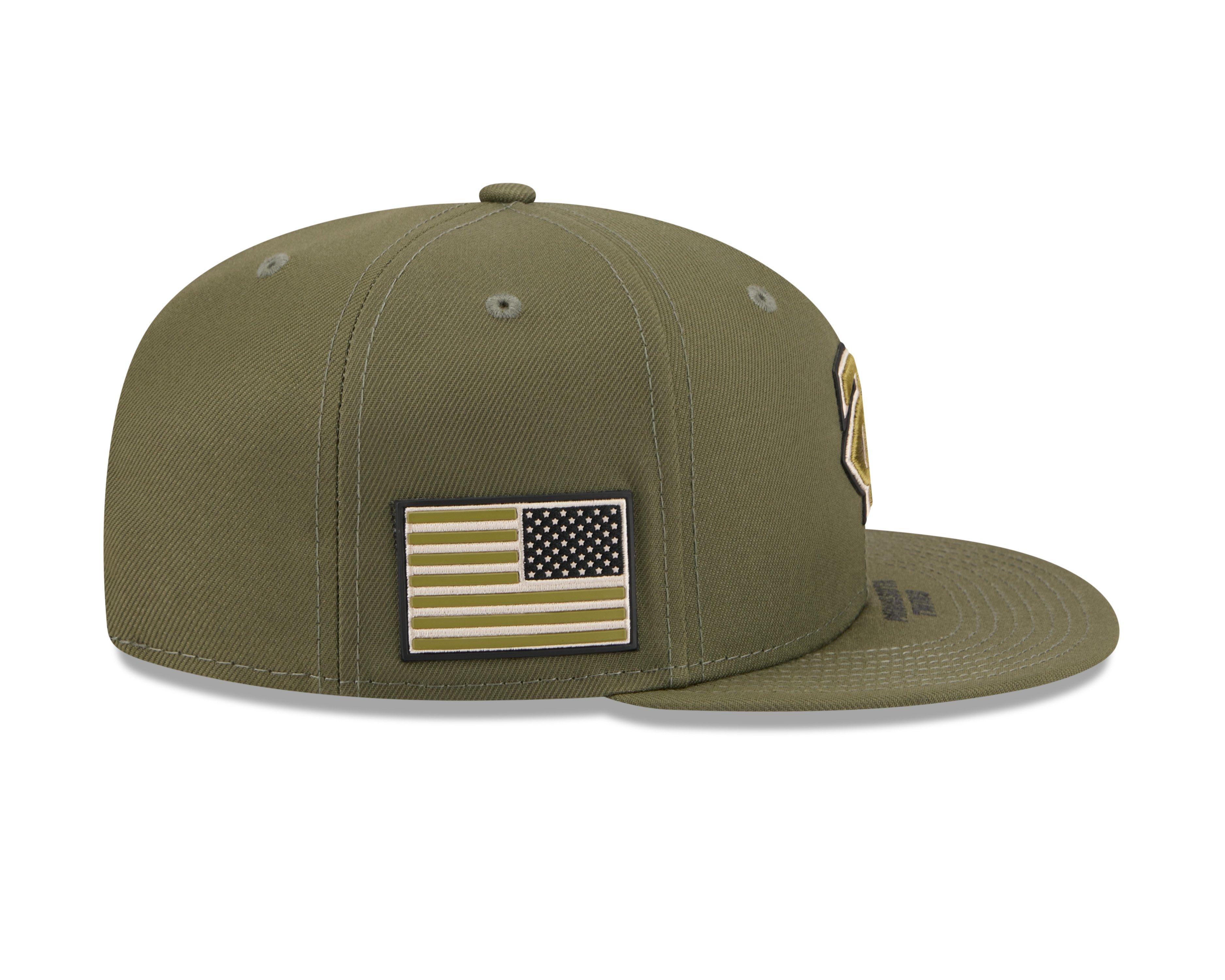 New Era Minnesota Twins 9FIFTY Armed Forces Snapback Hat-Green - GREEN Thumbnail View 6