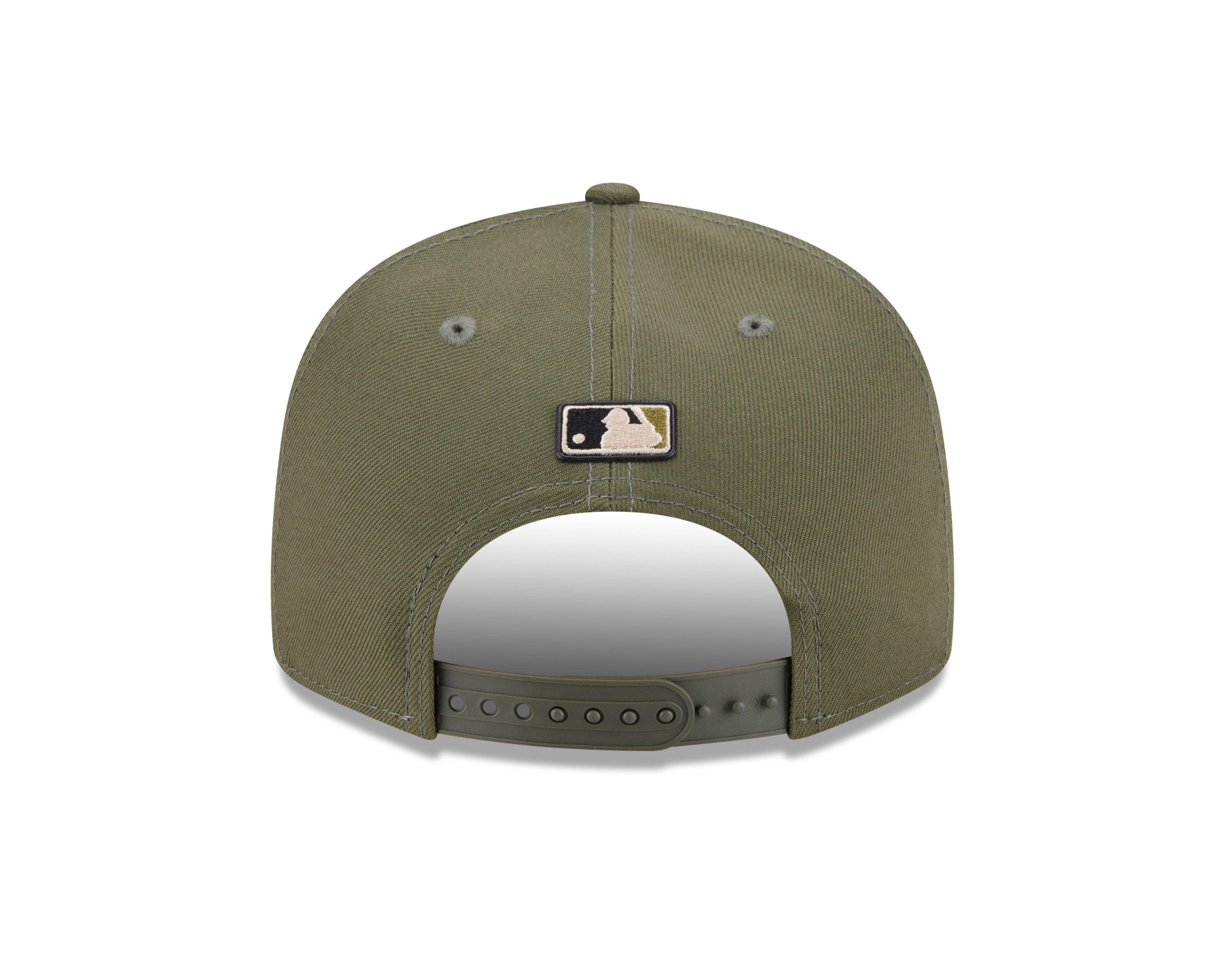 New Era Oakland Athletics 9FIFTY Armed Forces Snapback Hat-Green - GREEN Thumbnail View 4
