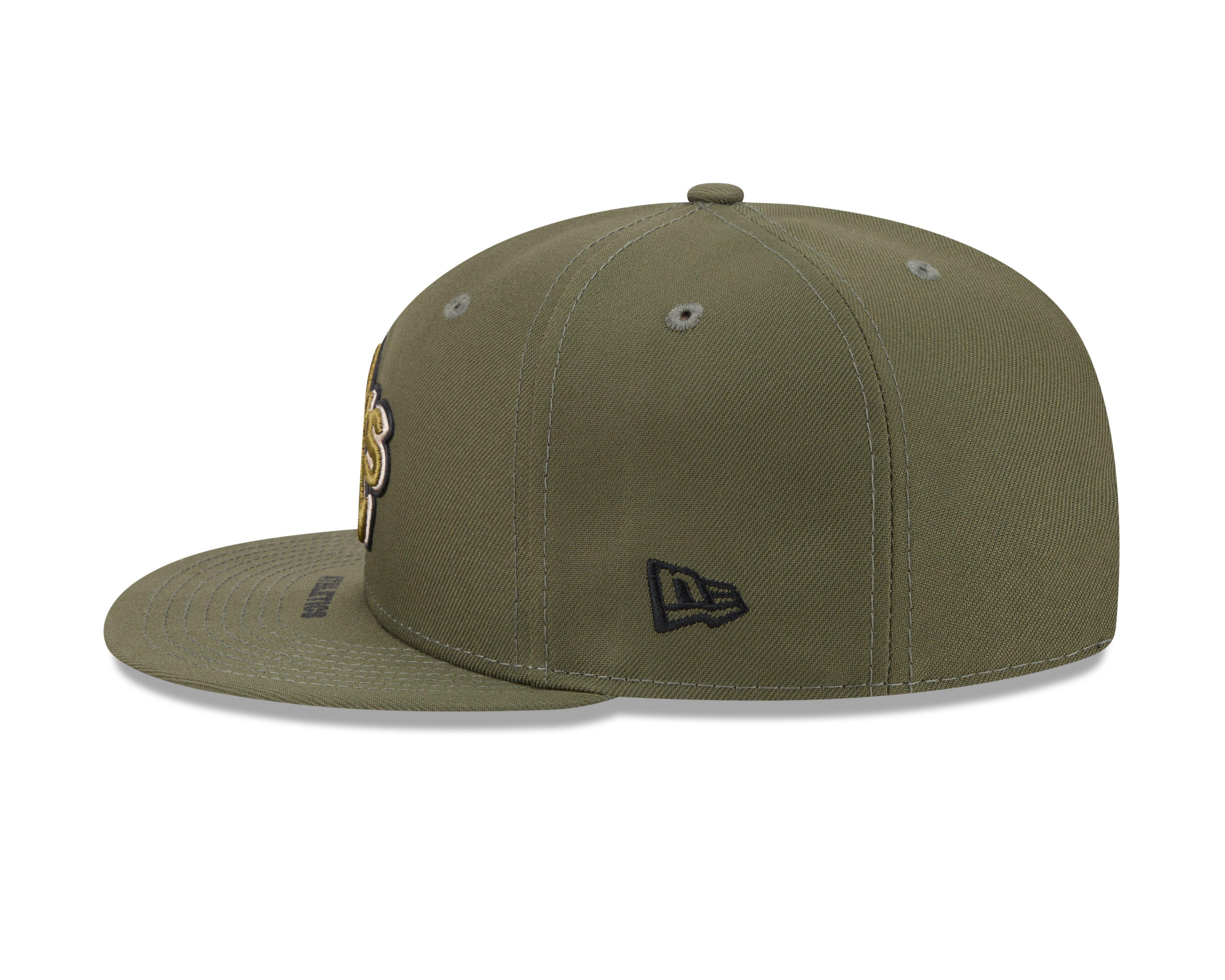 New Era Oakland Athletics 9FIFTY Armed Forces Snapback Hat-Green - GREEN Thumbnail View 5