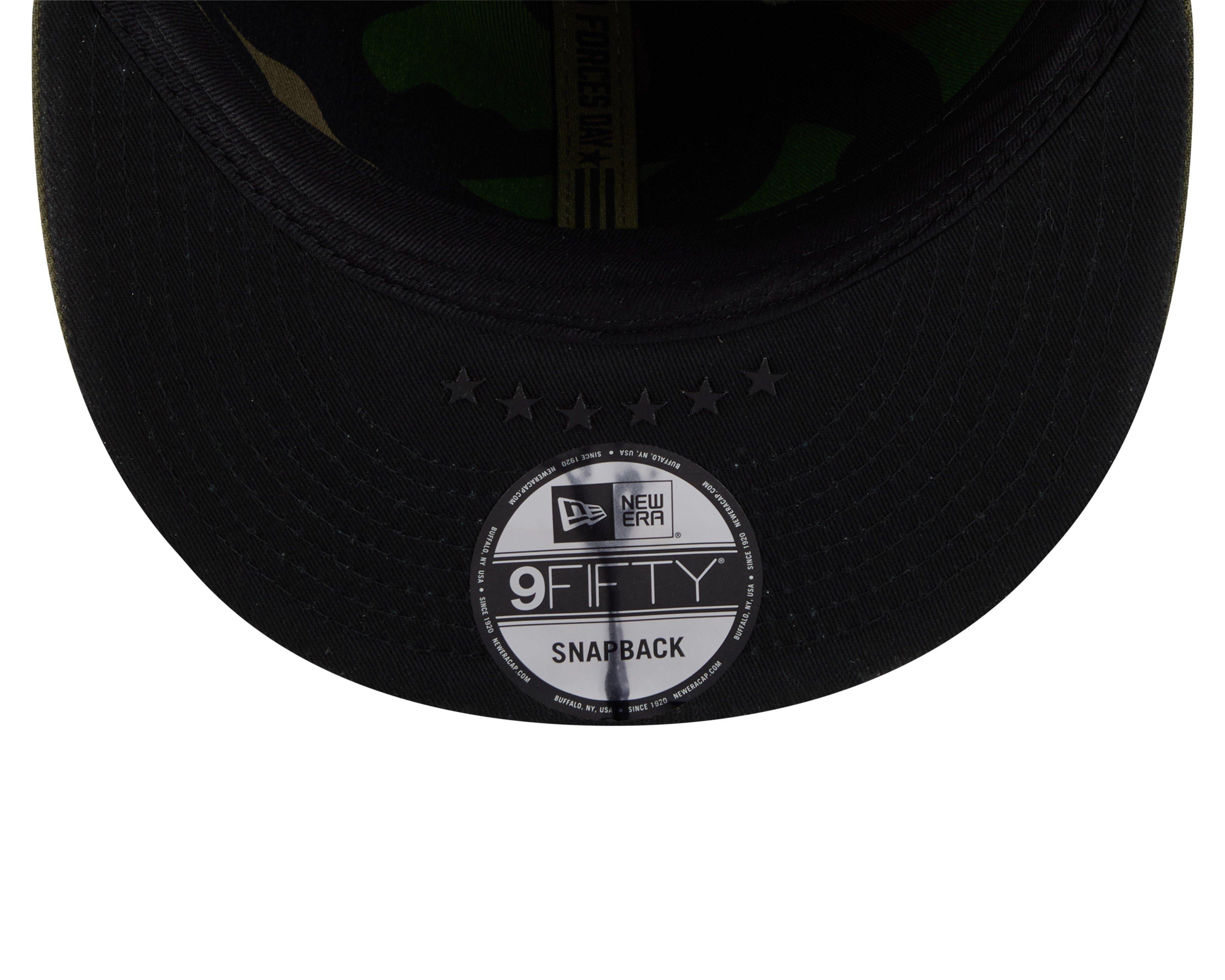 New Era Oakland Athletics 9FIFTY Armed Forces Snapback Hat-Green - GREEN Thumbnail View 7
