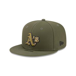 New Era Oakland Athletics 9FIFTY Armed Forces Snapback Hat-Green