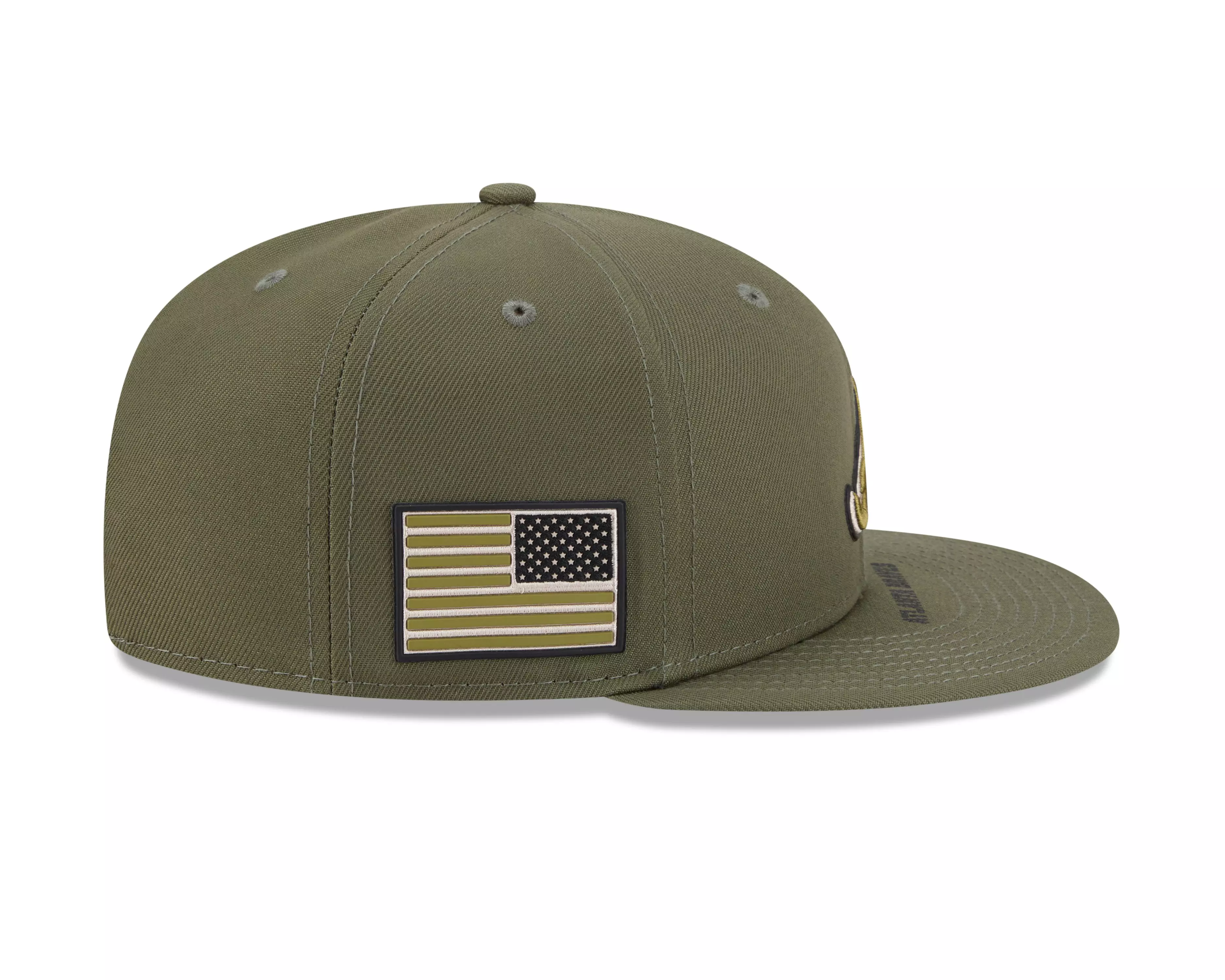 New Era Atlanta Braves 9FIFTY Armed Forces Snapback Hat-Green - GREEN