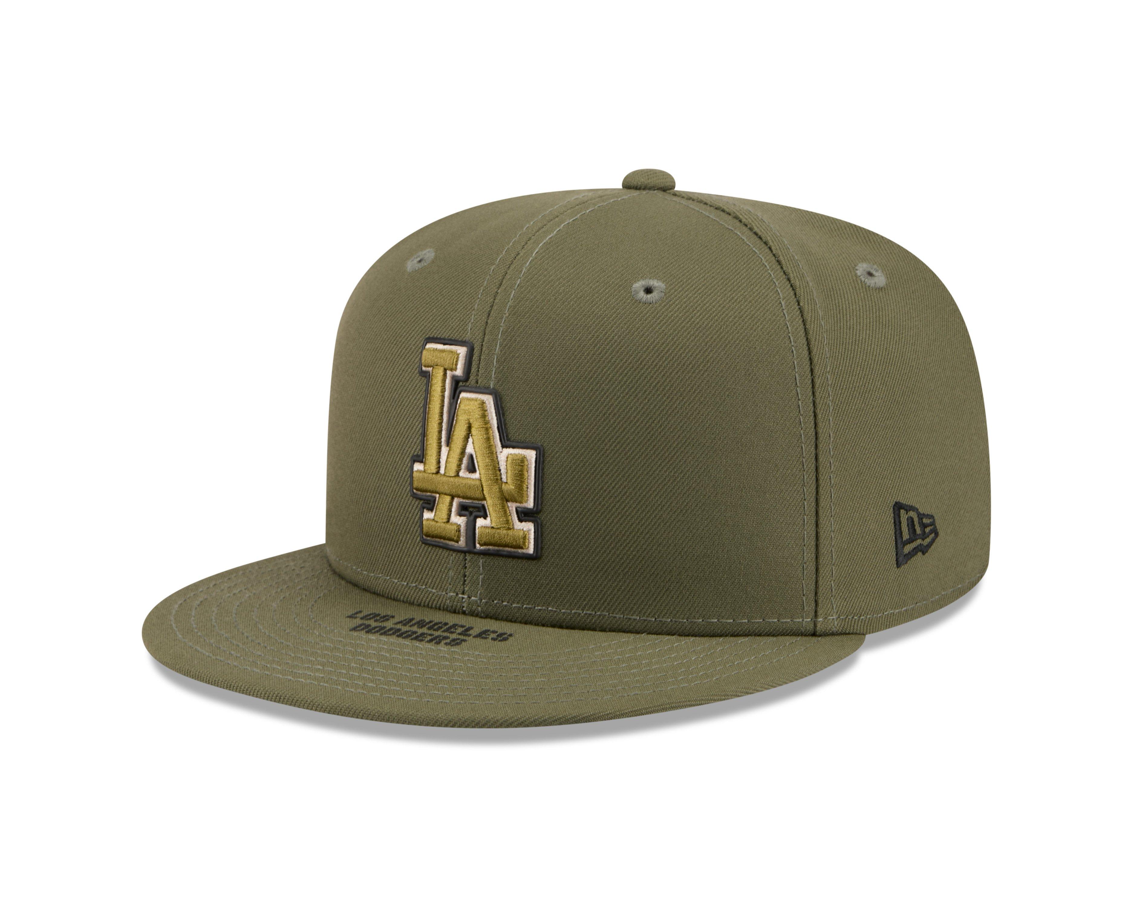 New Era Los Angeles Dodgers 9FIFTY Armed Forces Green Snapback Hat