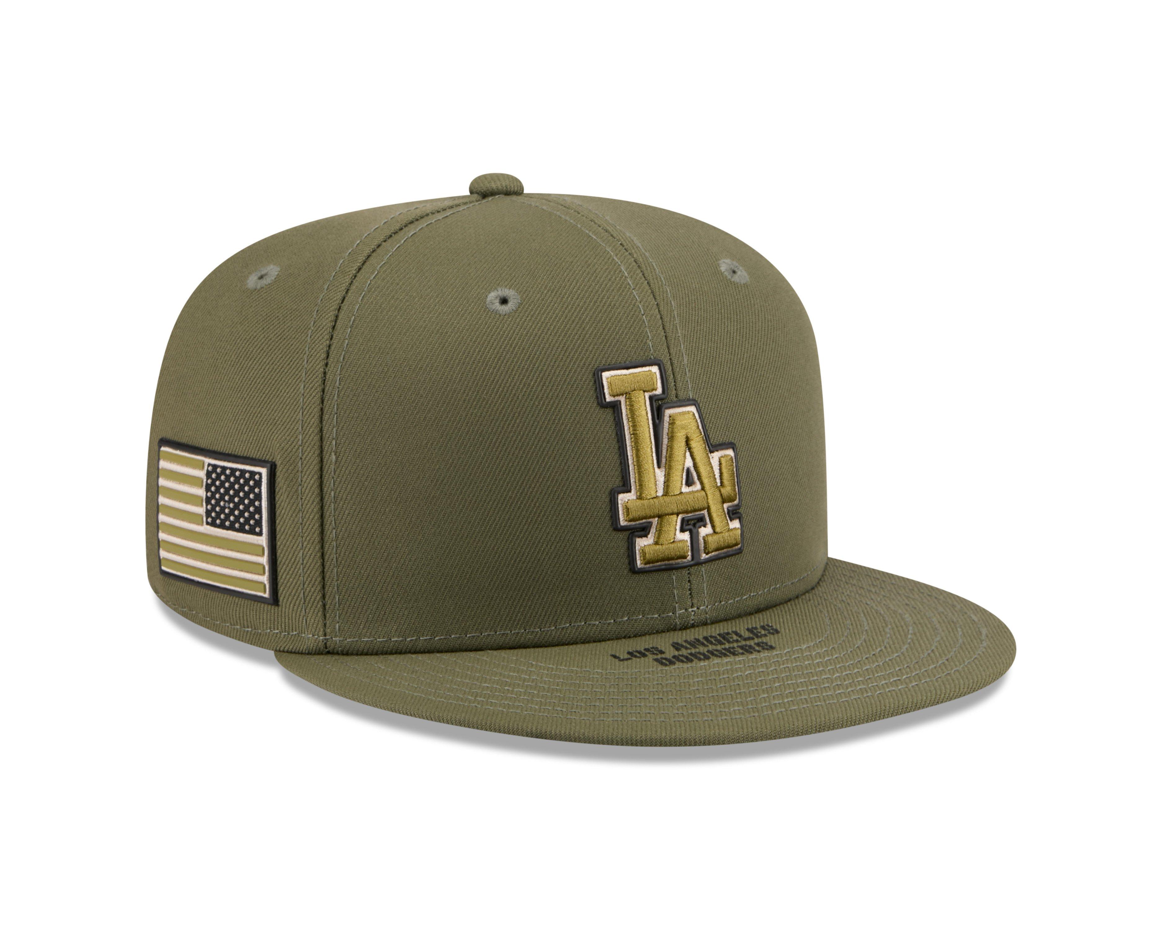 New Era Los Angeles Dodgers 9FIFTY Armed Forces Green Snapback Hat