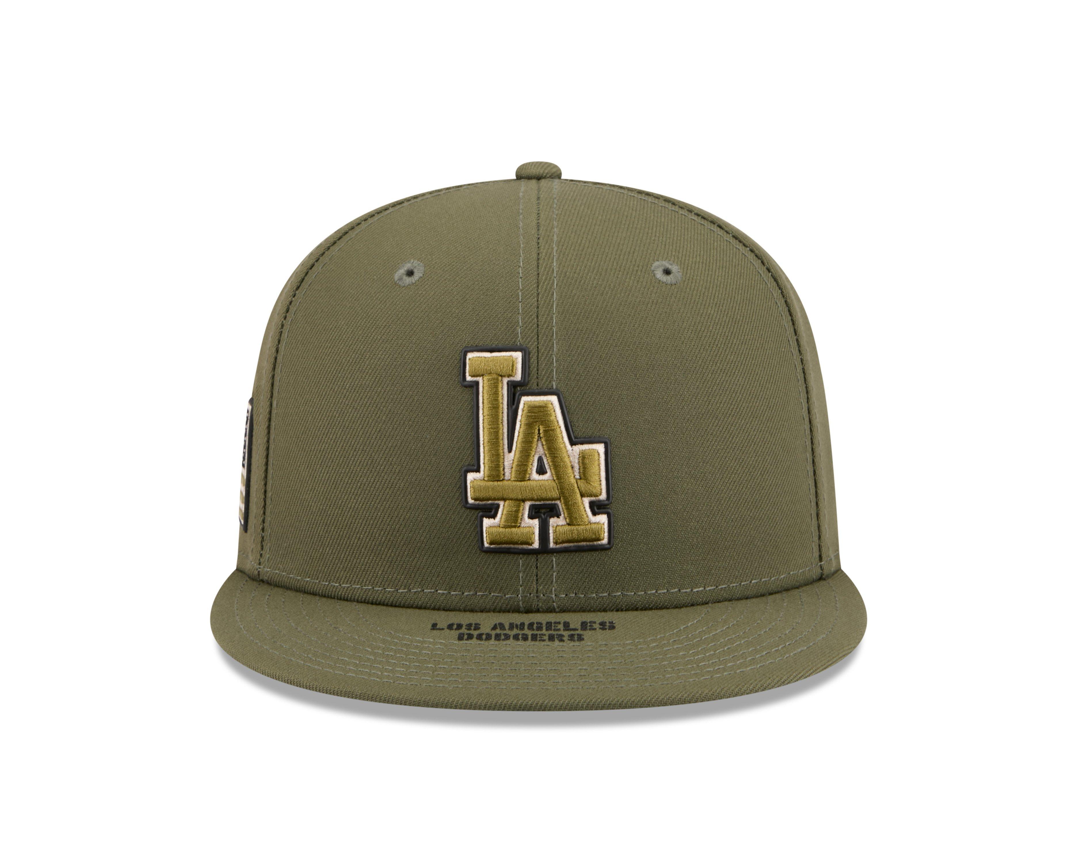 New Era Los Angeles Dodgers 9FIFTY Armed Forces Snapback Hat-Green - GREEN Thumbnail View 3
