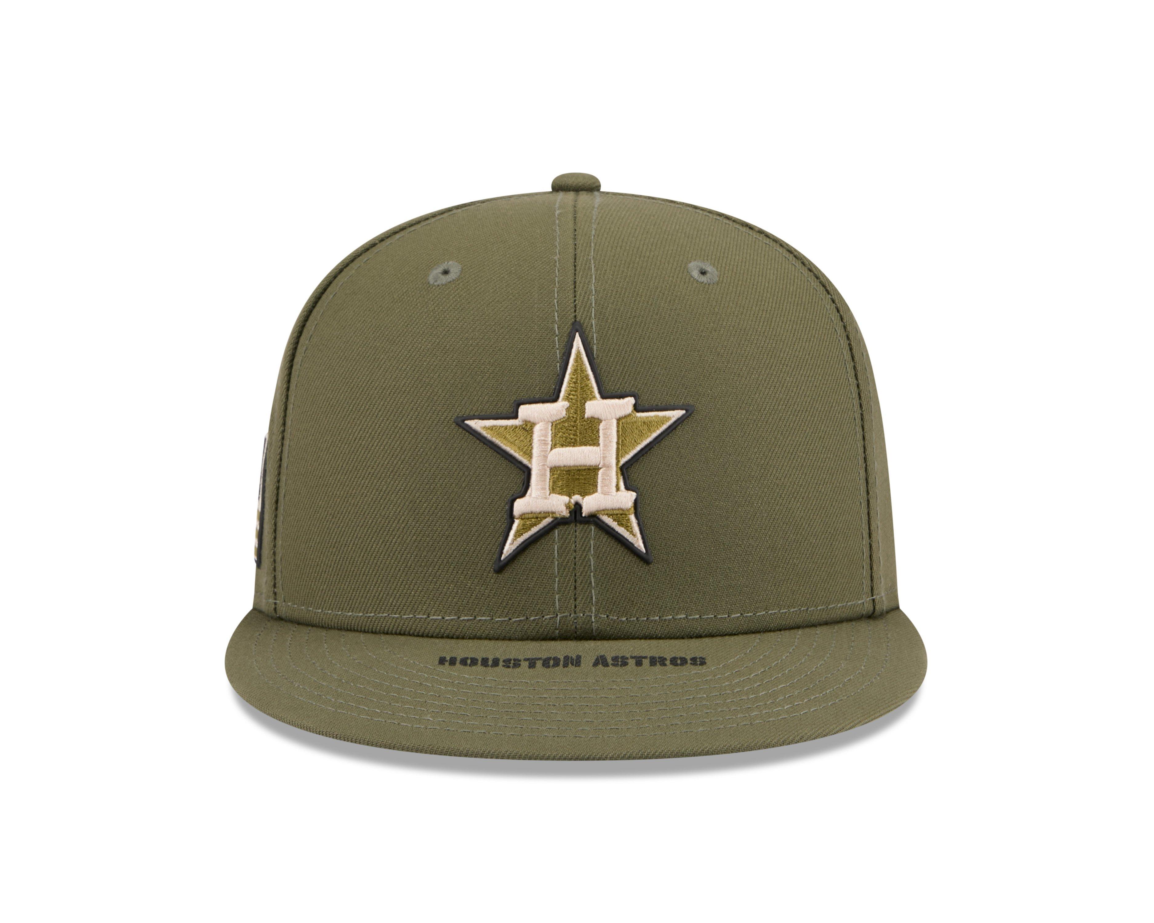 New Era Houston Astros 9FIFTY Armed Forces Snapback Hat-Green - GREEN Thumbnail View 3