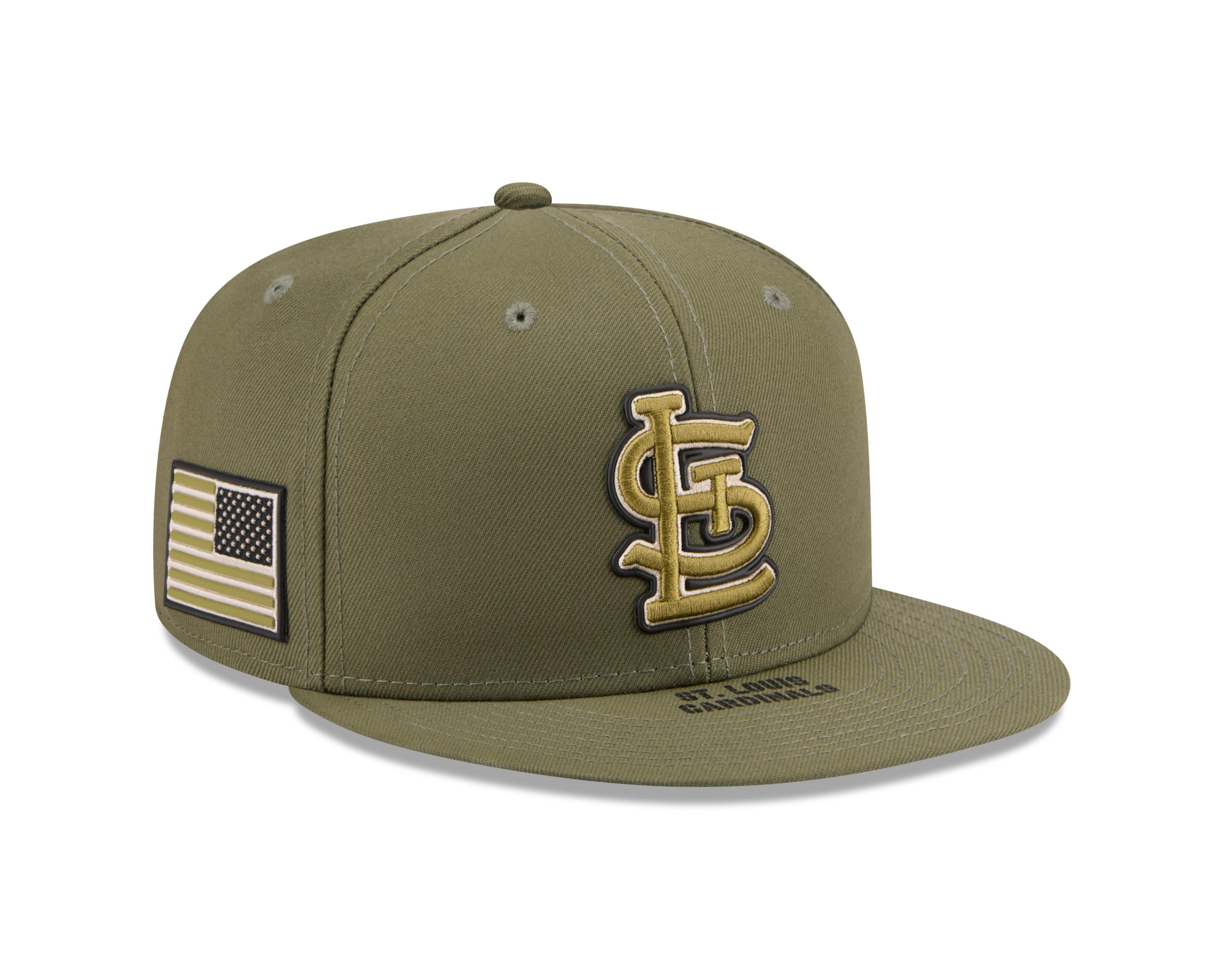 New Era St. Louis Cardinals 9FIFTY Armed Forces Green Snapback Hat