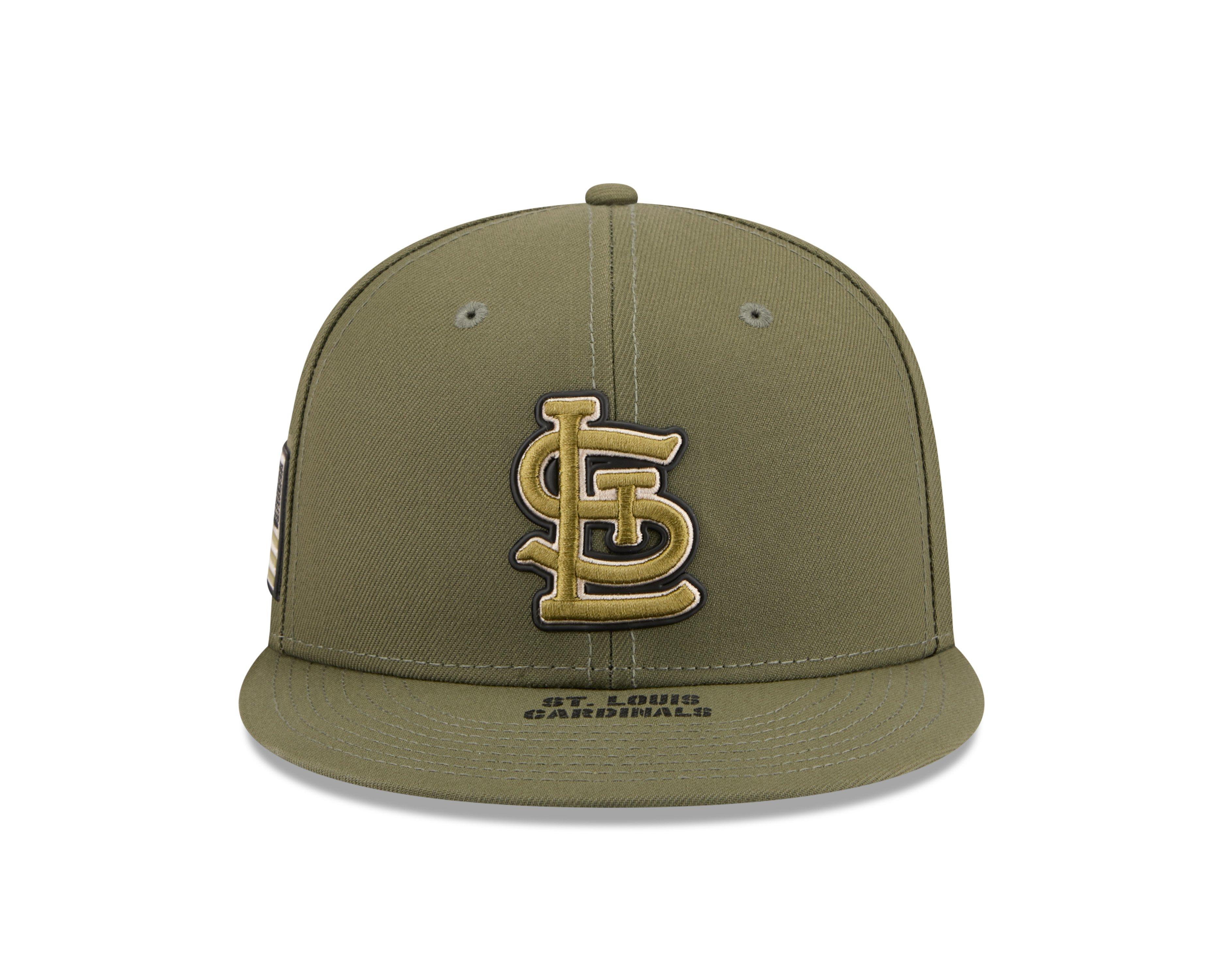 New Era St. Louis Cardinals 9FIFTY Armed Forces Snapback Hat-Green - GREEN Thumbnail View 3