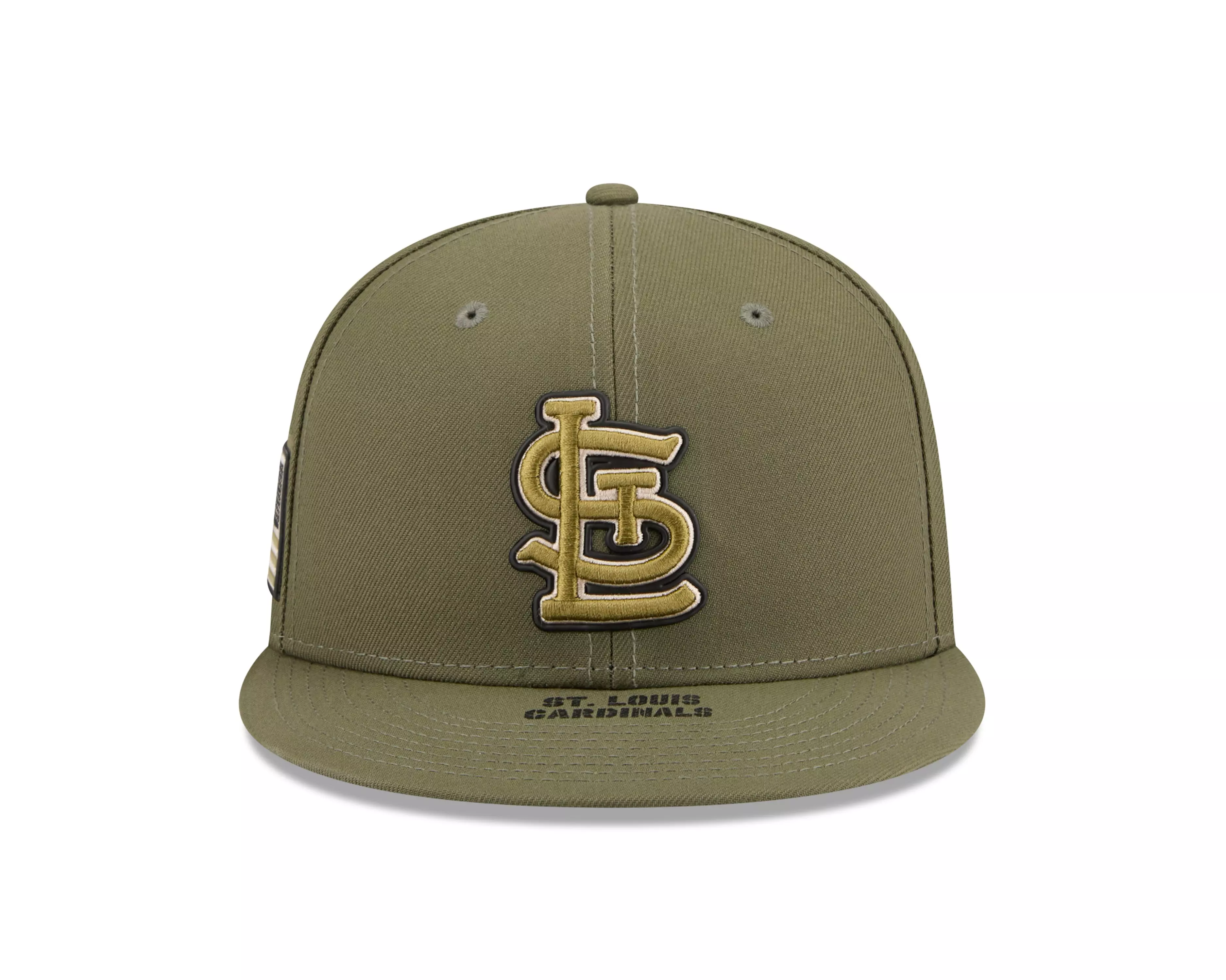 New Era St. Louis Cardinals 9FIFTY Armed Forces Snapback Hat-Green - GREEN